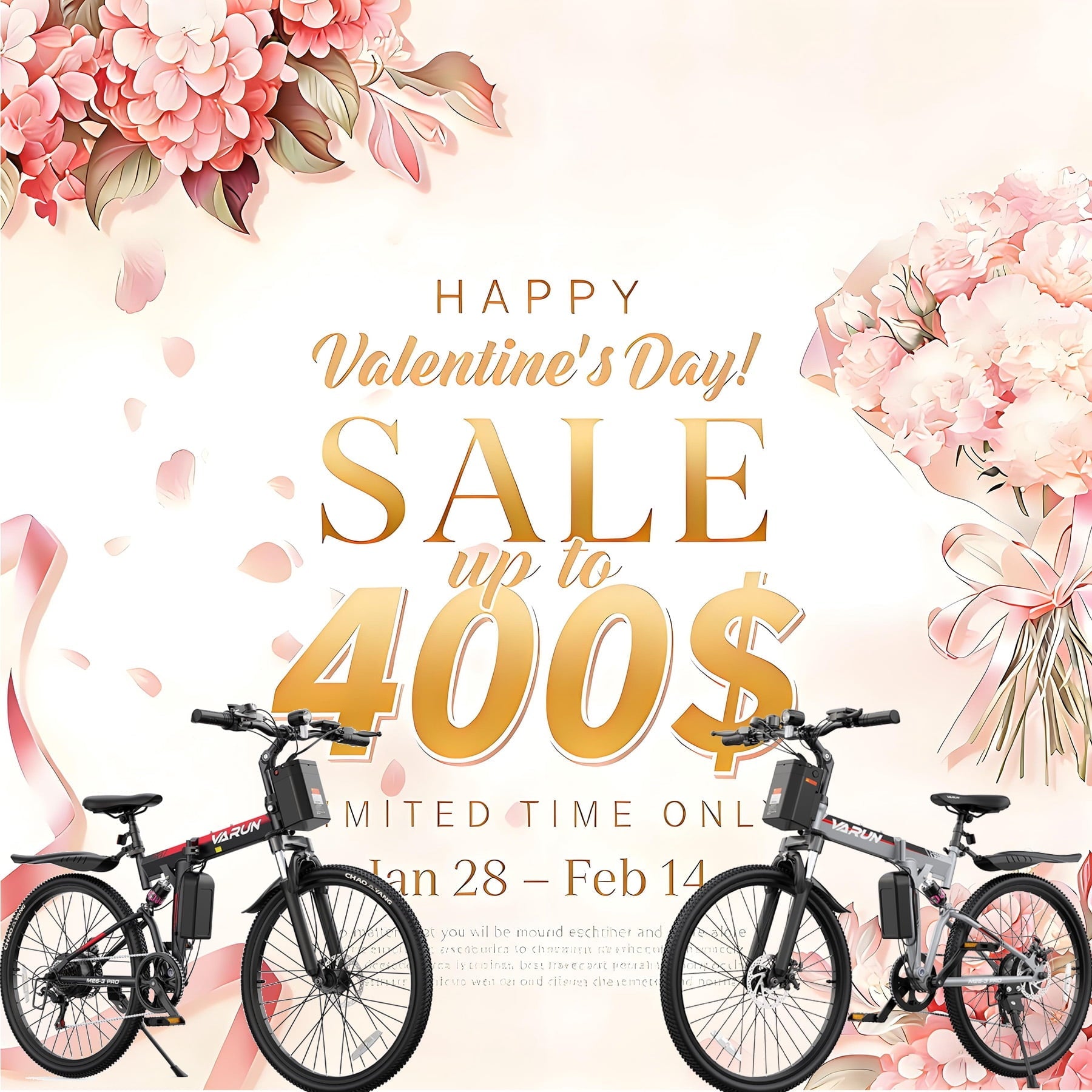 VARUN Electric Bike, 26 Foldable Ebike, Peak 750W Motor, 48V 374.4Wh Battery, up to 20+mph 50 Miles, 7 Speeds with Bike Pump, Phone Holder & Bike Lock & Rear Light, E Bike for Adult, UL2849(Black)