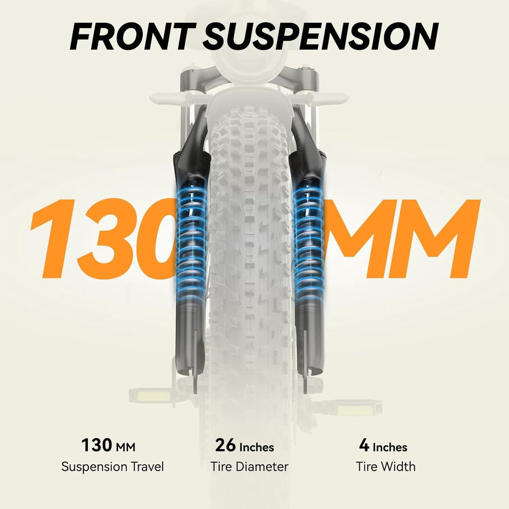 26 Electric Bike for Adult,5000w Dual Motors,up 100 Miles 52V 25Ah Ebike,26 x 4.0 Fat Tire Adult Bicycles for All Terrain,Mountain Commuter UL2849