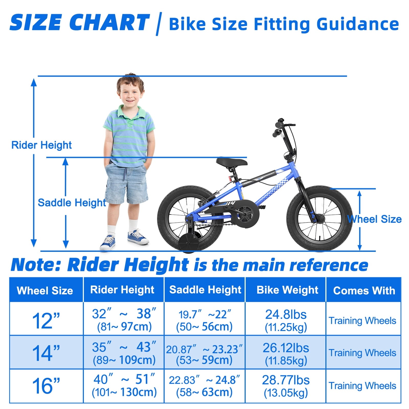 XJD BMX Style Kids Bike for 2-8 Years Old Boys Girls Toddlers 12 14 16 Inches Bicycle with Training Wheels Coaster Brake