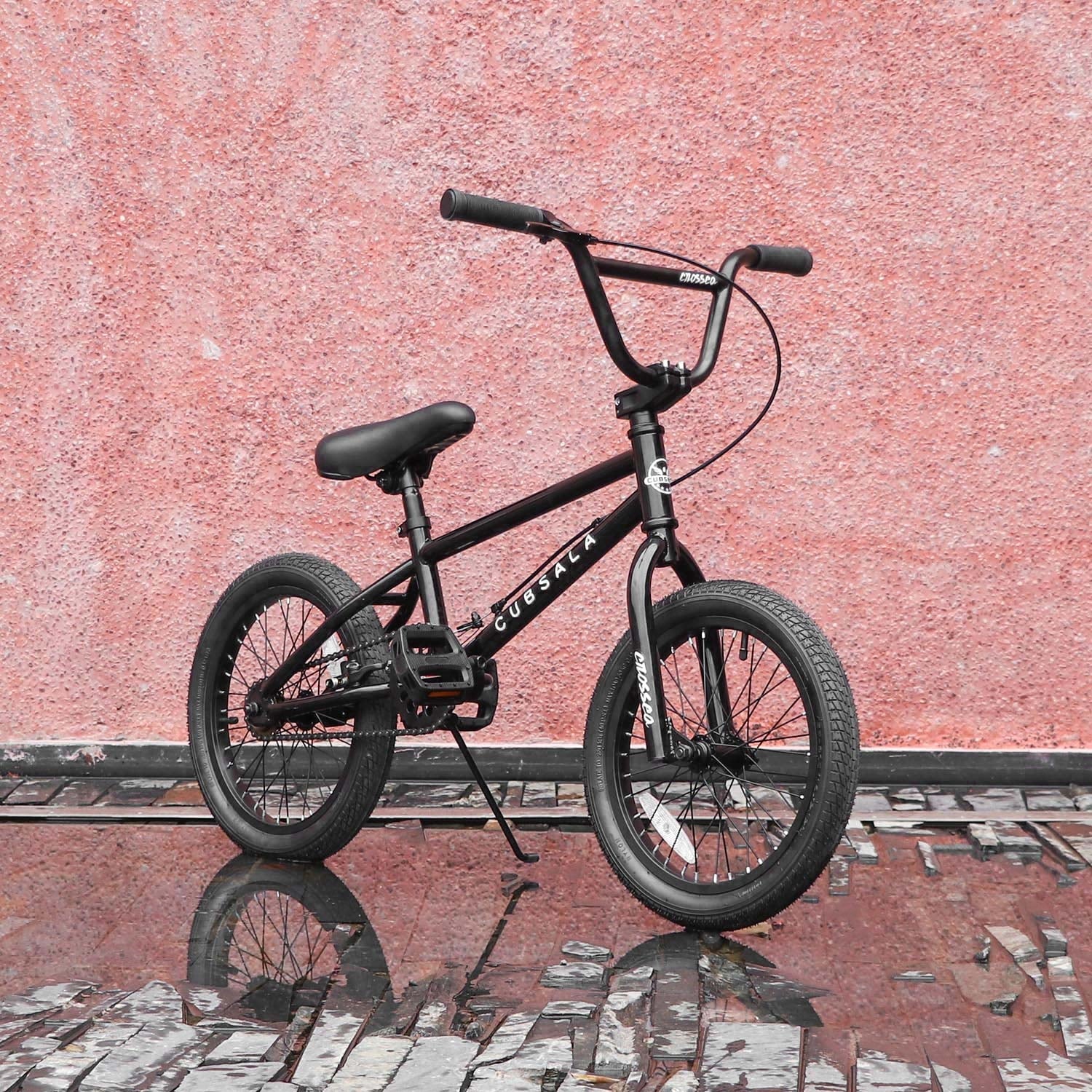 cubsala 18 in Freestyle BMX Kids Bike for Age 5-8 Years Old Boys Girls,Blue