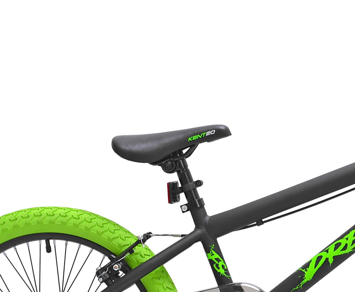 20 Kent Bicycle Dread BMX Bicycle, Fits Rider 4'2-5, Green/Black, Child, Unisex