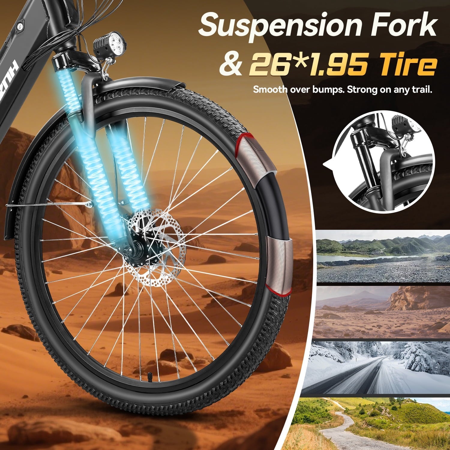 ZNH 26Low Step Commuter Electric Bike for Adults|750W Powerful Motor Adult Electric Bicycles Max 20mph|48V 13Ah Removable Battery Women City Ebike|UL2849|Black