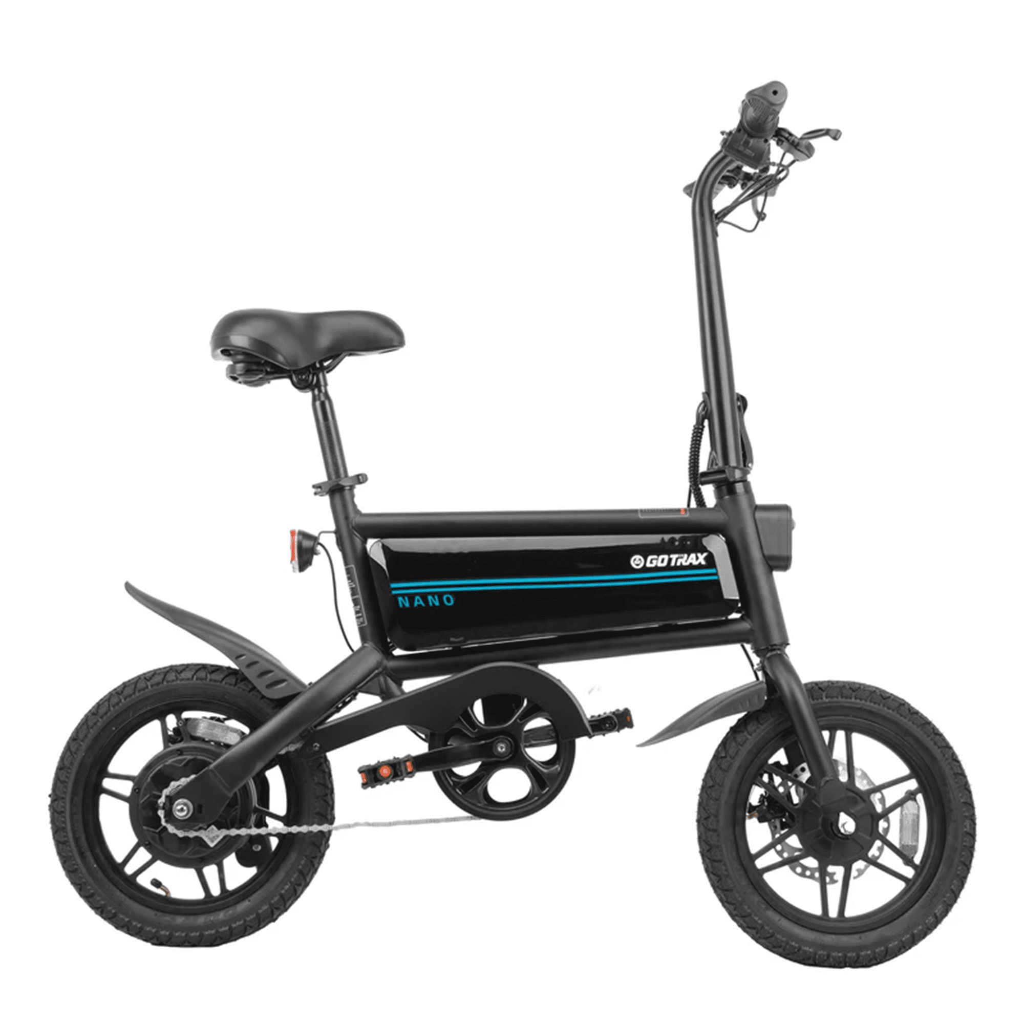 Gotrax Nano 14 Folding Adult Electric Bike,15.5mph 36V 350W Peak Foldable City Bike With LED Light,White