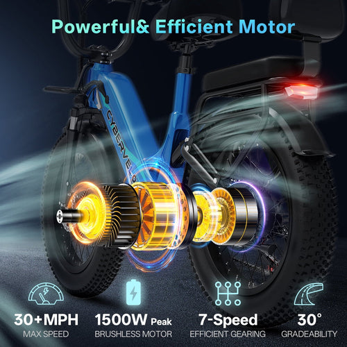 1000W Folding Electric Bike,48V 20AH Removable Battery EBike,30+MPH,80 Miles Max Range Electric Bike for Adults, 20 Fat Tire Foldable ebike, Adult Electric Bikes for Commute All Terrain