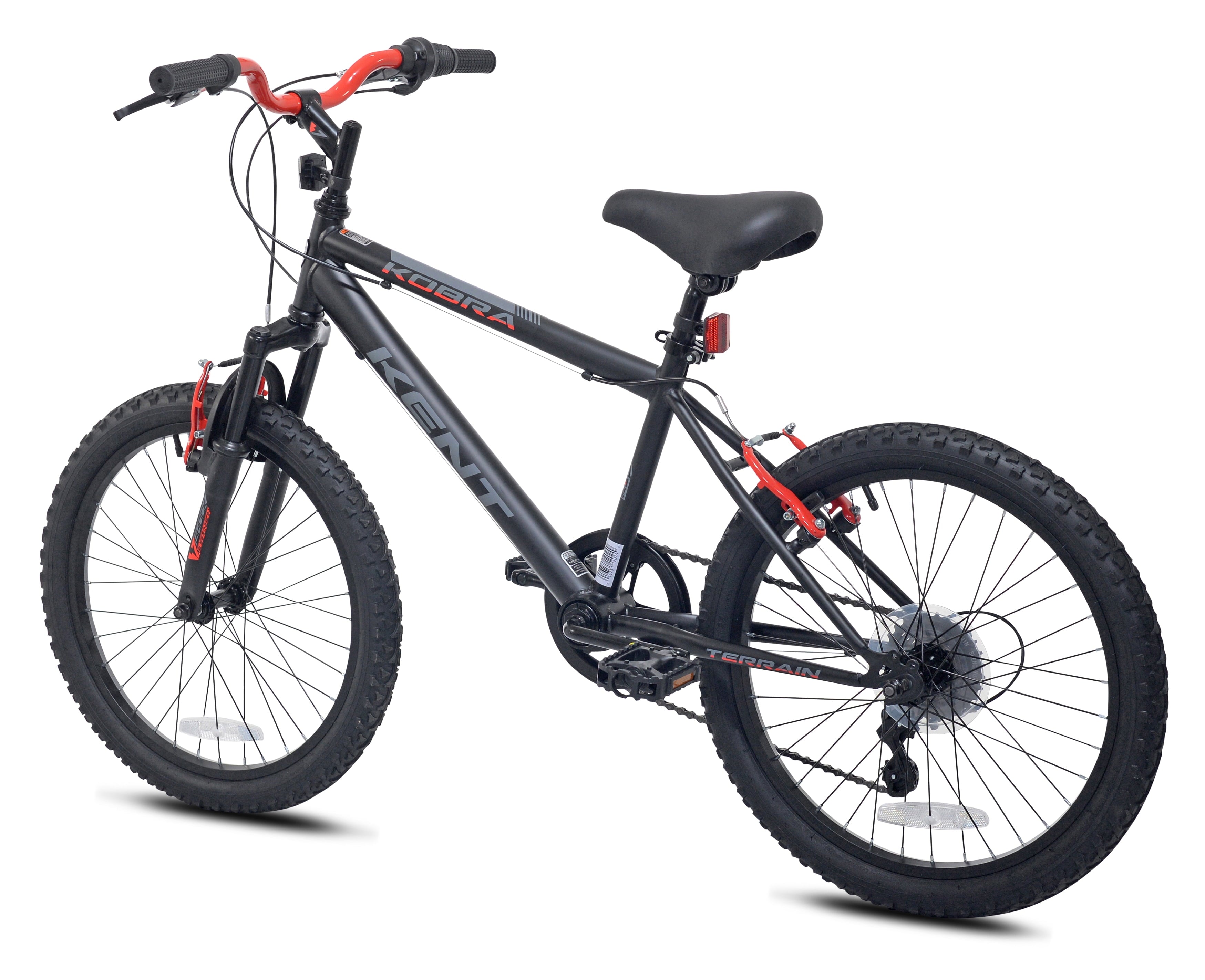 20 Kent Kobra Bicycle, 20 Wheels, Child Ages 7-14, Black