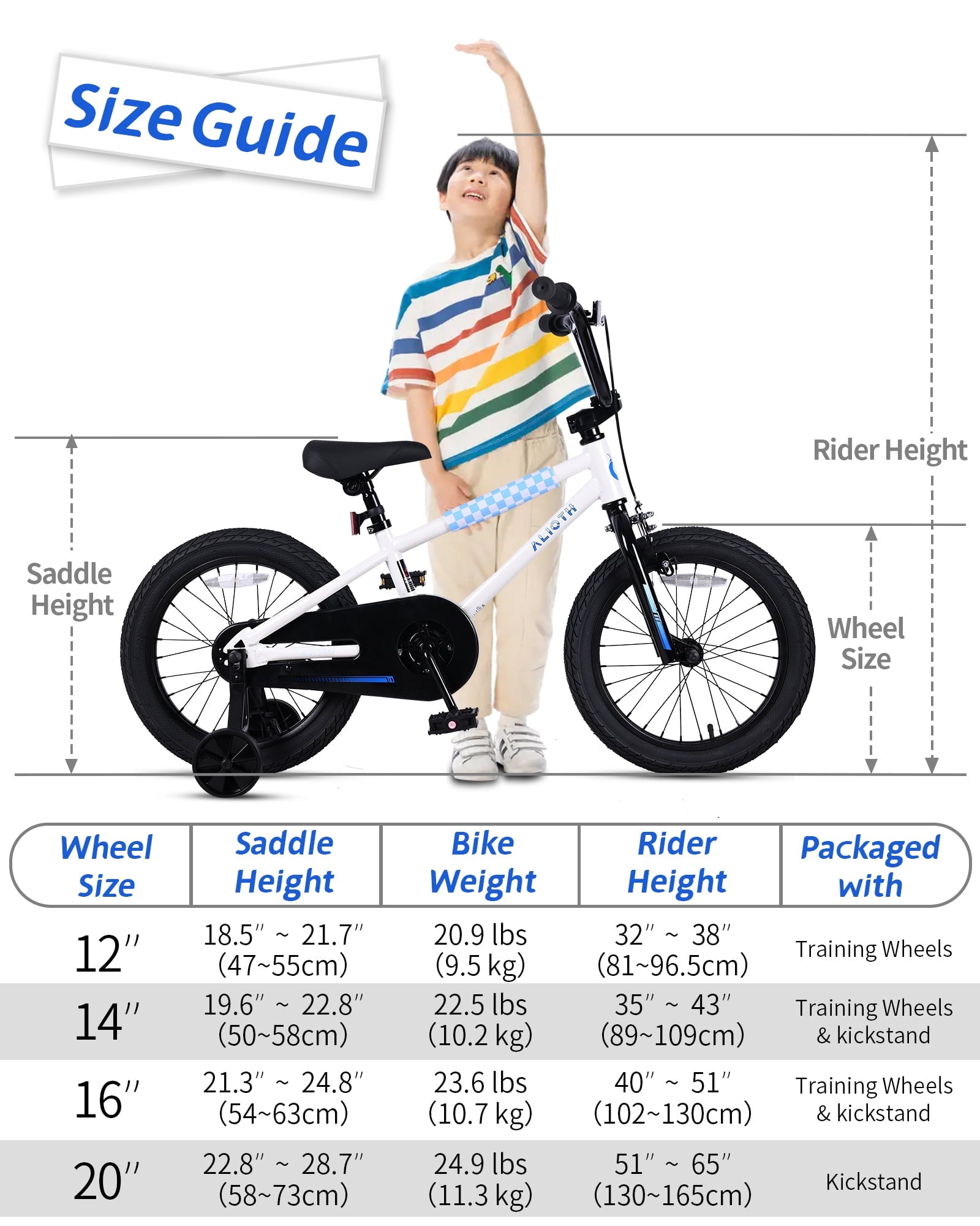 Vollsch BMX Style Kids Bike for 2-8 Years Old Boys Girls 16 Inches Toddlers Bicycle with Coaster Brake Training Wheels, Black