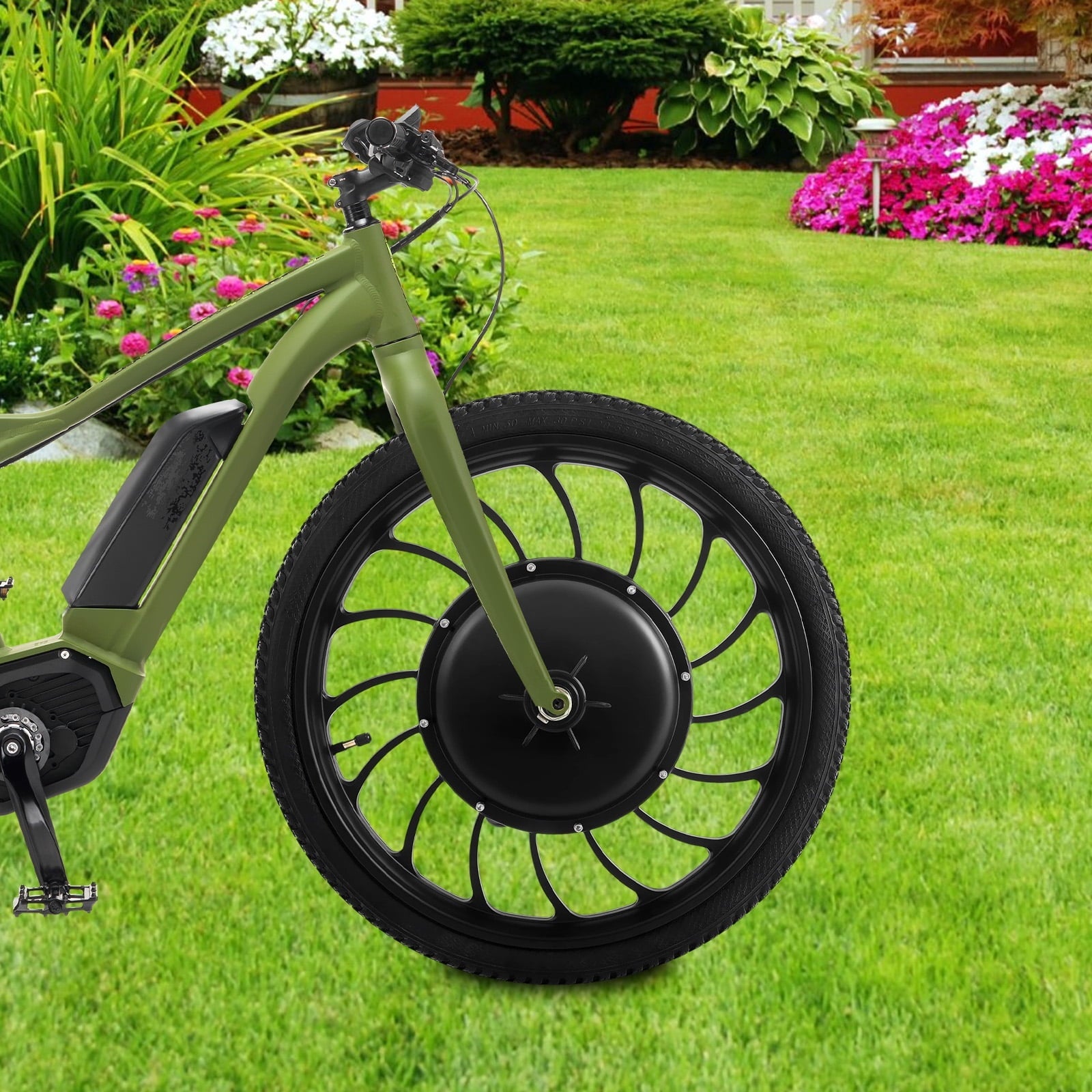 1000W Electric Bicycle Motor Wheel – High-Speed E-Bike Hub with 7-Speed Freewheel, 88.7% Efficiency, IP54 Waterproof, and 35N.m Torque