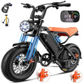 1200W Off-Road Electric Bike for Adults, 48V 18AH Removable Battery, 16 Wide Tires, 5-Speed Transmission, Dual Disc Brakes & Spring Suspension