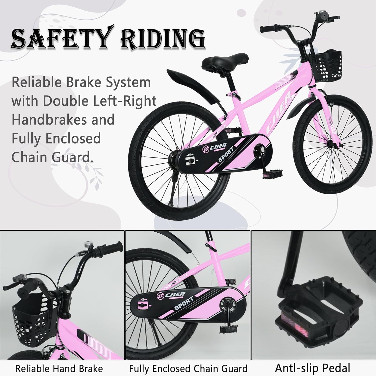 14 Kids Bikes for Girls and Boys, DEYGIA Kids' Bicycles with Training Wheels, Ages 3-5 Years