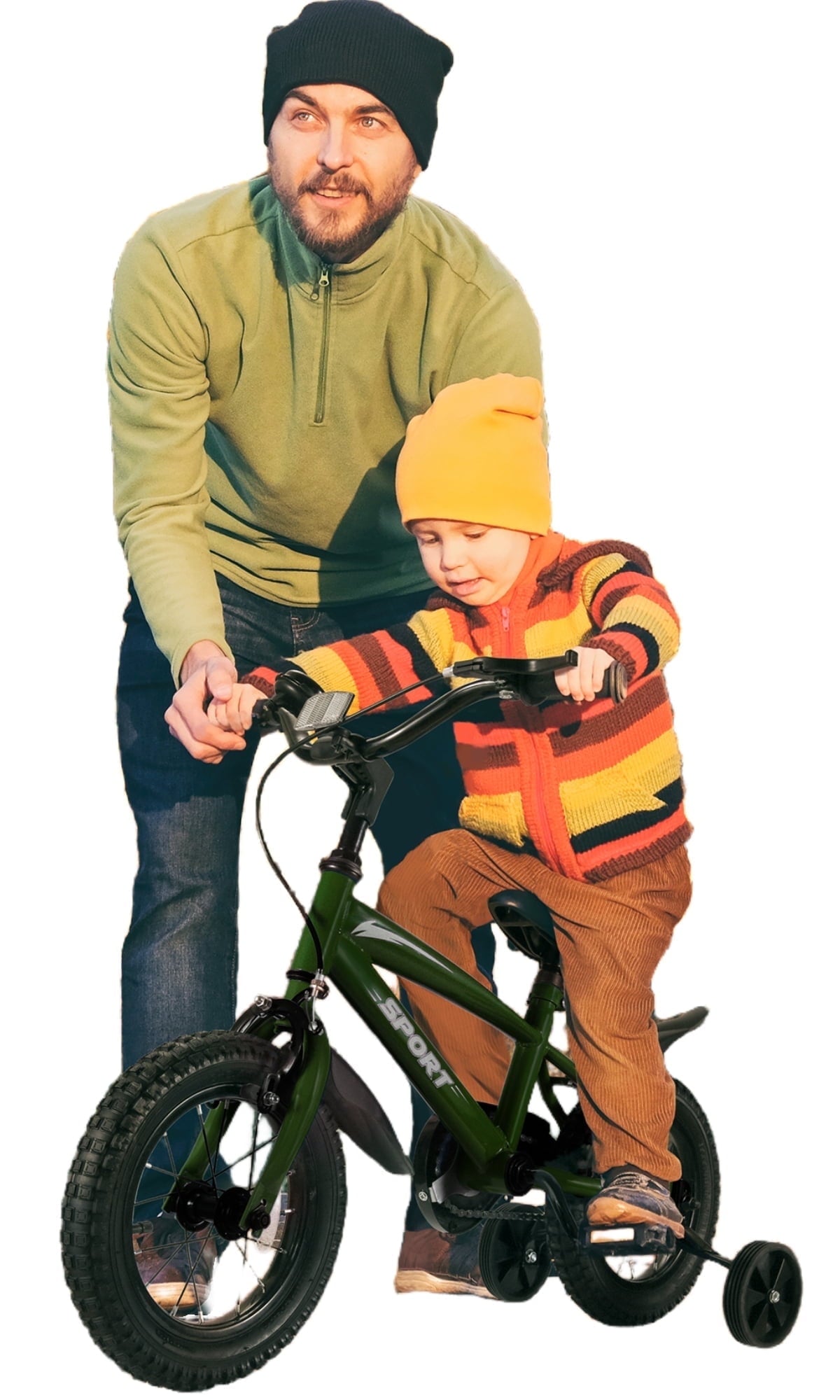 Naipo 12 in Kid Bike for Boys and Girls Gradient Purple Bicycle with Training Wheels Bell and Dual Brakes