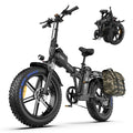 1500W Peak Folding Electric Bike for Adults, 48V 25Ah UL 2849 Certified Battery, 20x4 Fat Tire E-Mountain Bicycle, Shimano 7-Speed, Rear Rack, Up to 30MPH, Black