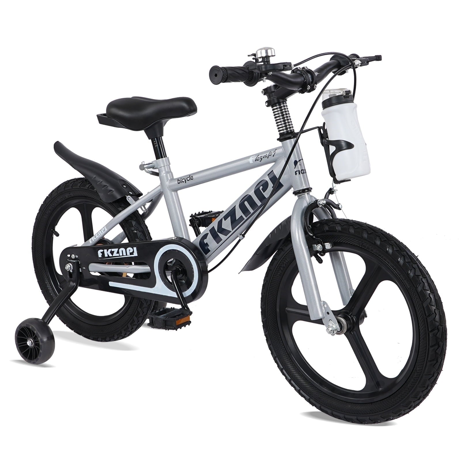 18 inch Kids Bike for Boys and Girls, SHINPT Kids Bicycle with Training Wheels, Bicycle for Kids Ages 5-9 , 18 Boys Bike with Adjustable Saddle&Handlebar, Girls Bike for Kids for Outdoor, Park