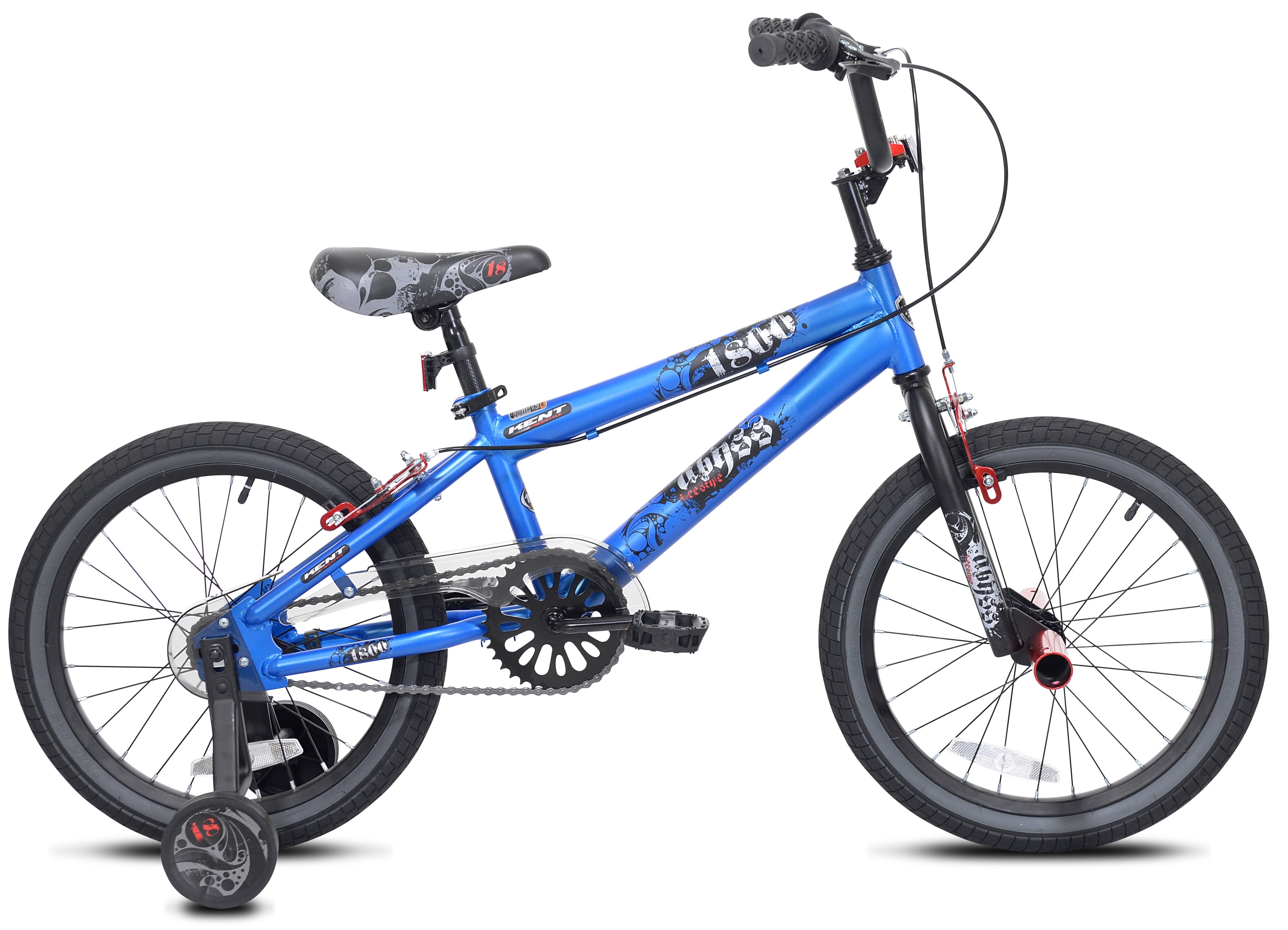 18 Kent Bicycle Abyss Boy's Freestyle BMX Child Bicycle, Blue
