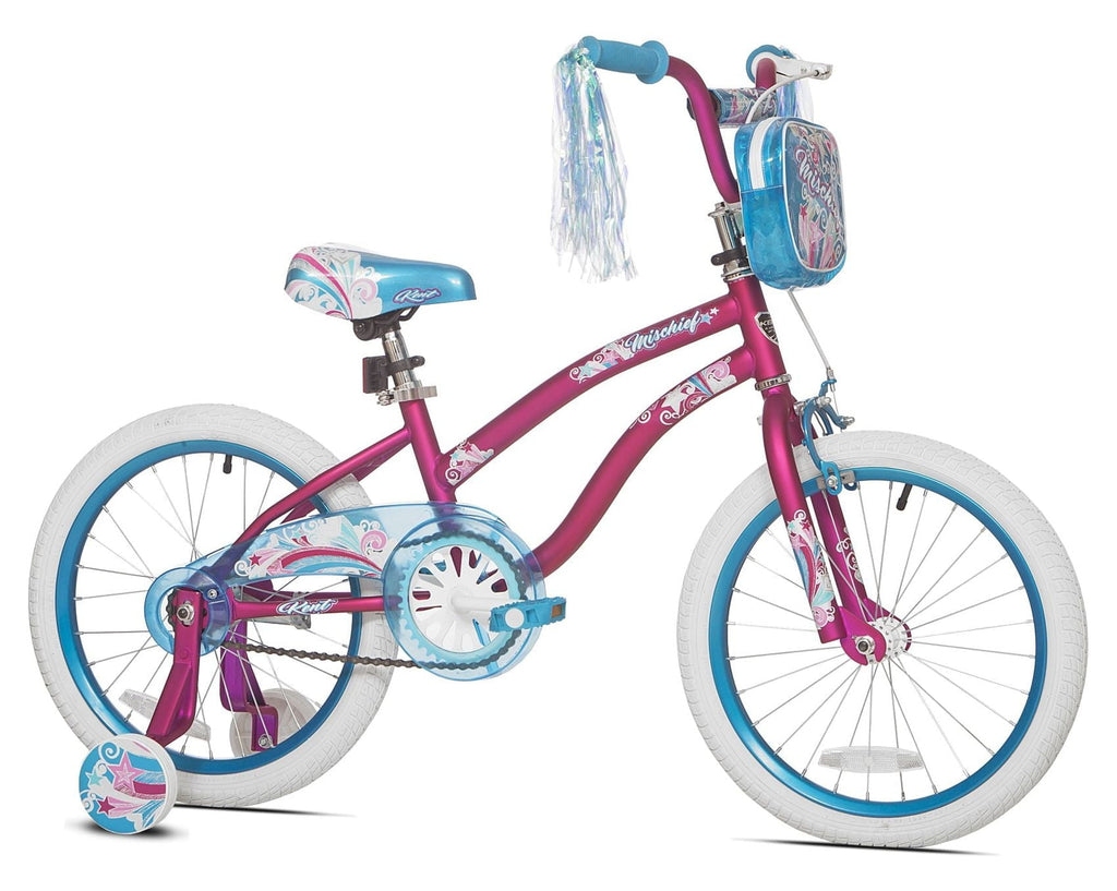 18 Kent Mischief Bike, Fits Rider 3'2-4'2, Pink/Blue, Child, Unisex