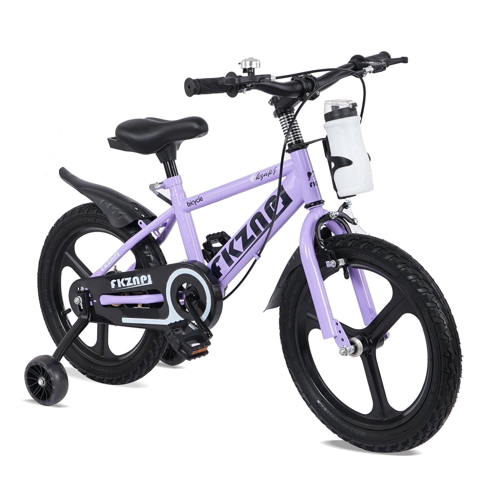 18 inch Kids Bike for Boys and Girls, SHINPT Kids Bicycle with Training Wheels, Bicycle for Kids Ages 5-9 , 18 Boys Bike with Adjustable Saddle&Handlebar, Girls Bike for Kids for Outdoor, Park