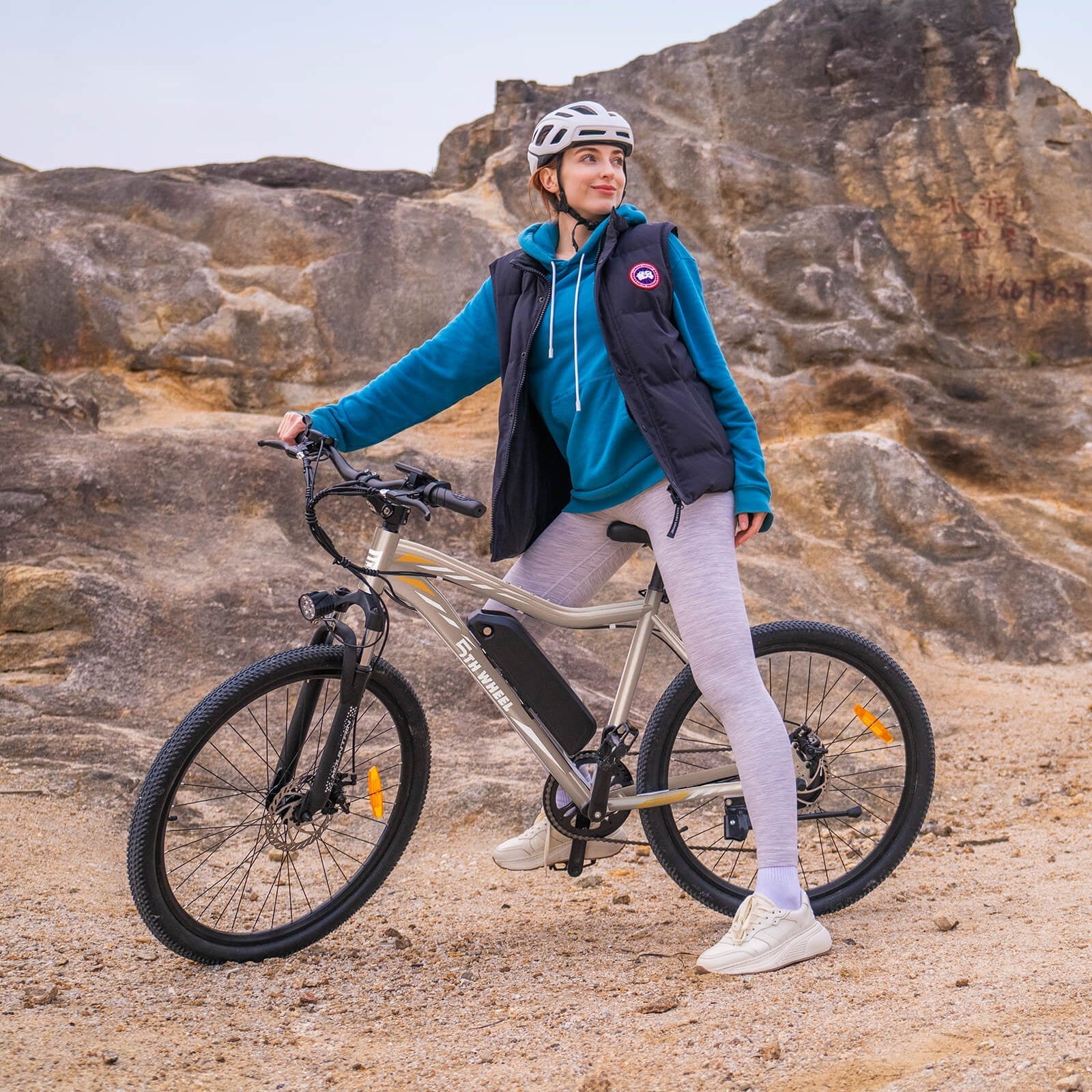 5TH WHEEL WLB17 26 Electric Bike for Adult, 500W Peak Electric Bike with 36V 10.4Ah Removable Battery, Electric Bicycle with 7 Speed, UL2849