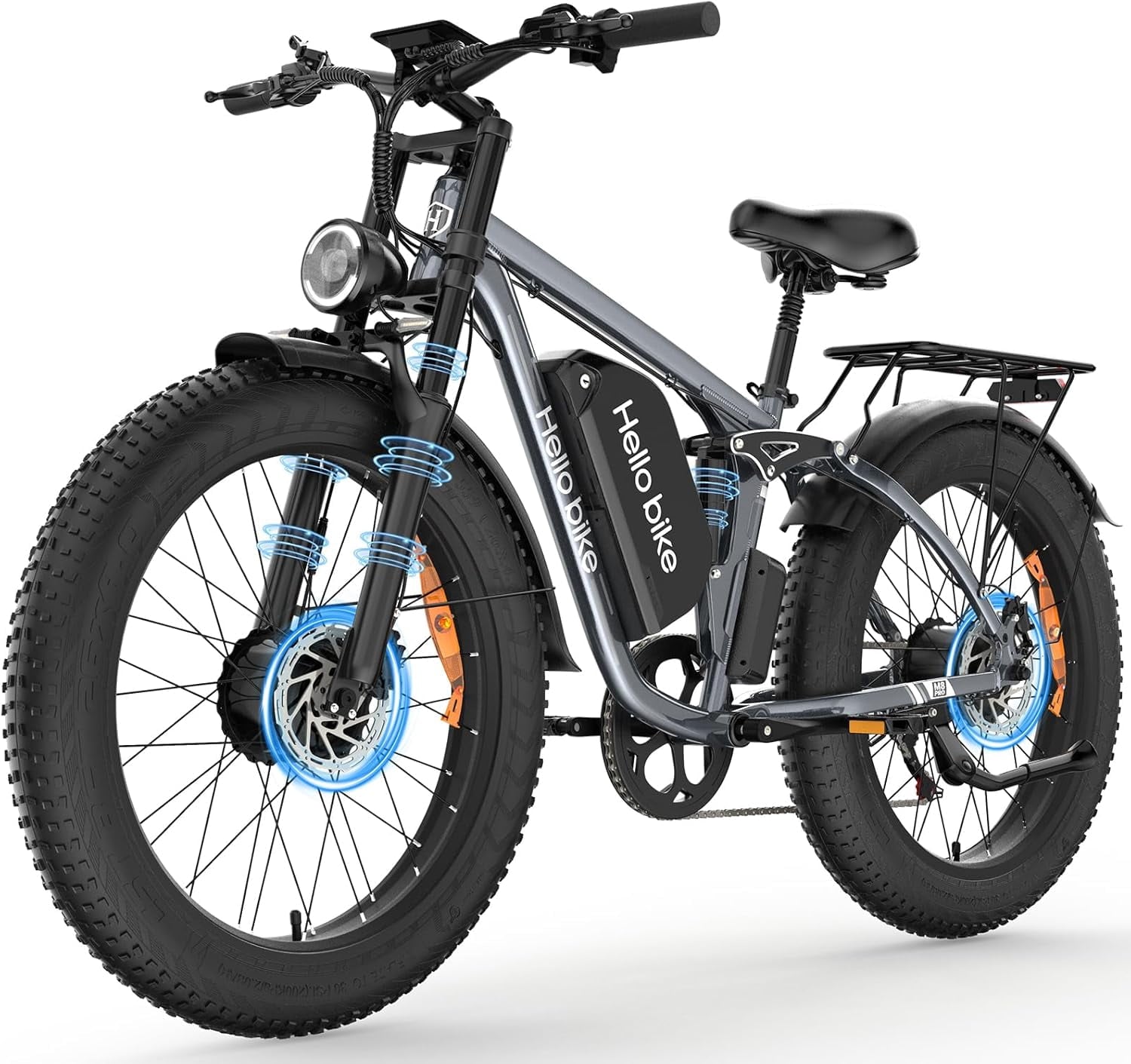 26 Electric Bike for Adult,5000w Dual Motors,up 100 Miles 52V 25Ah Ebike,26 x 4.0 Fat Tire Adult Bicycles for All Terrain,Mountain Commuter UL2849