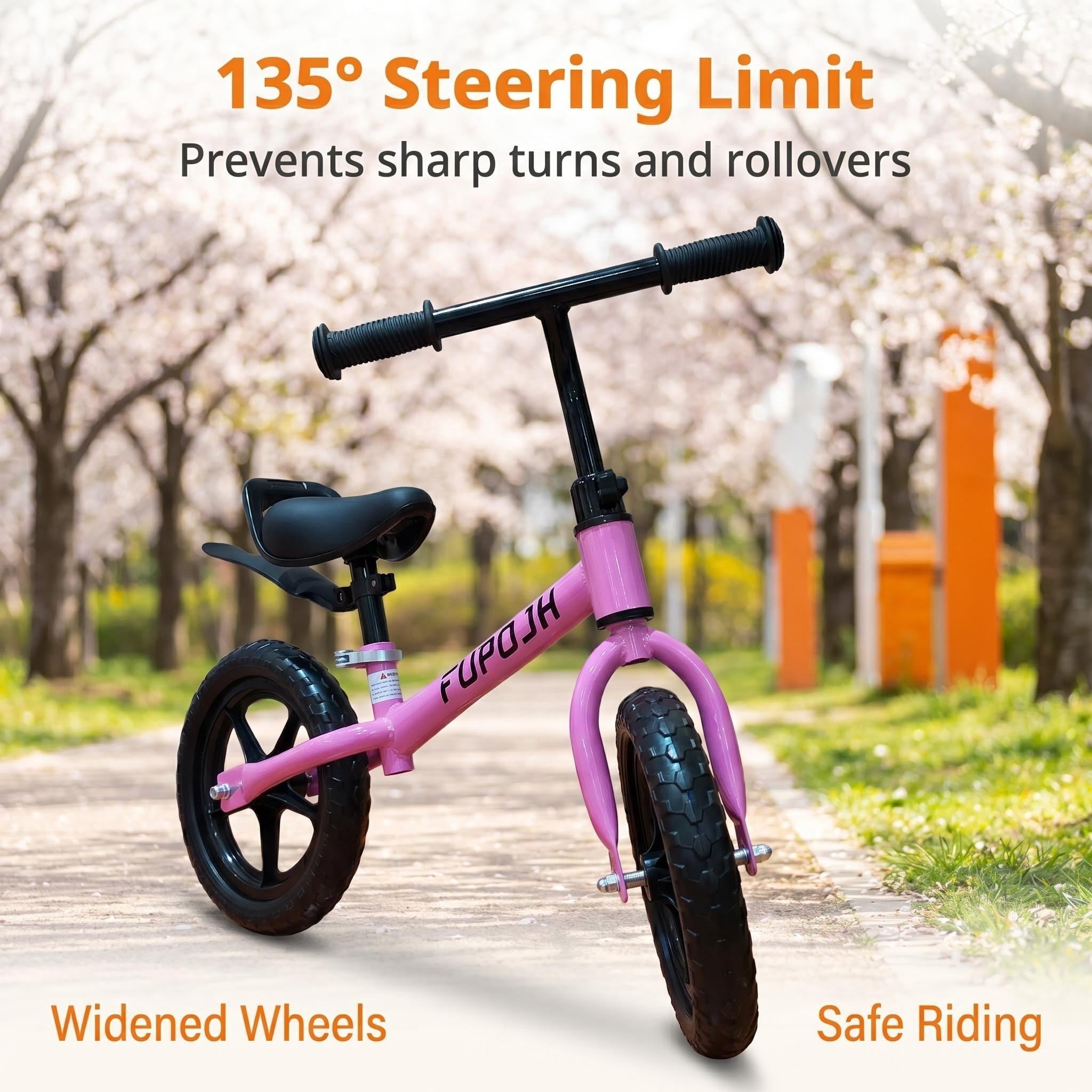 Balance bike for toddlers aged 2–5 that converts from a balance bike to a pedal bike. Kids' balance bike with adjustable seat and handlebars