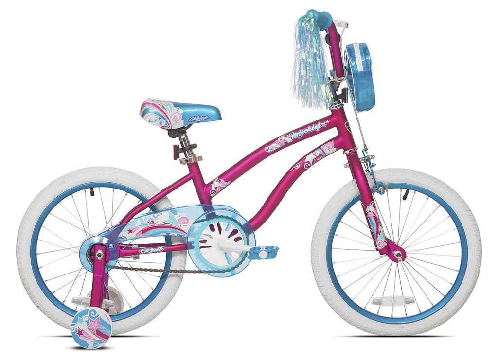 18 Kent Mischief Bike, Fits Rider 3'2-4'2, Pink/Blue, Child, Unisex