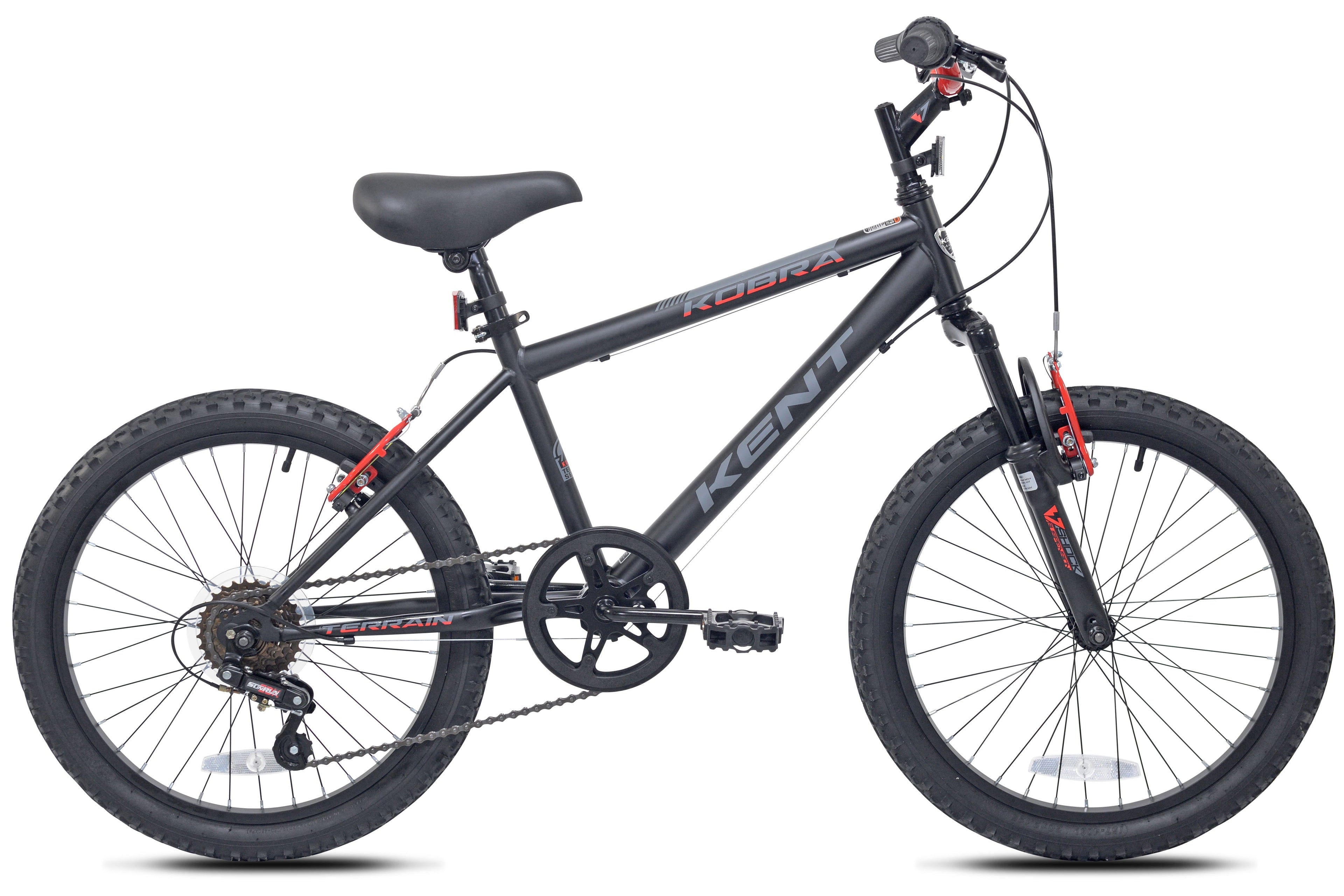 20 Kent Kobra Bicycle, 20 Wheels, Child Ages 7-14, Black