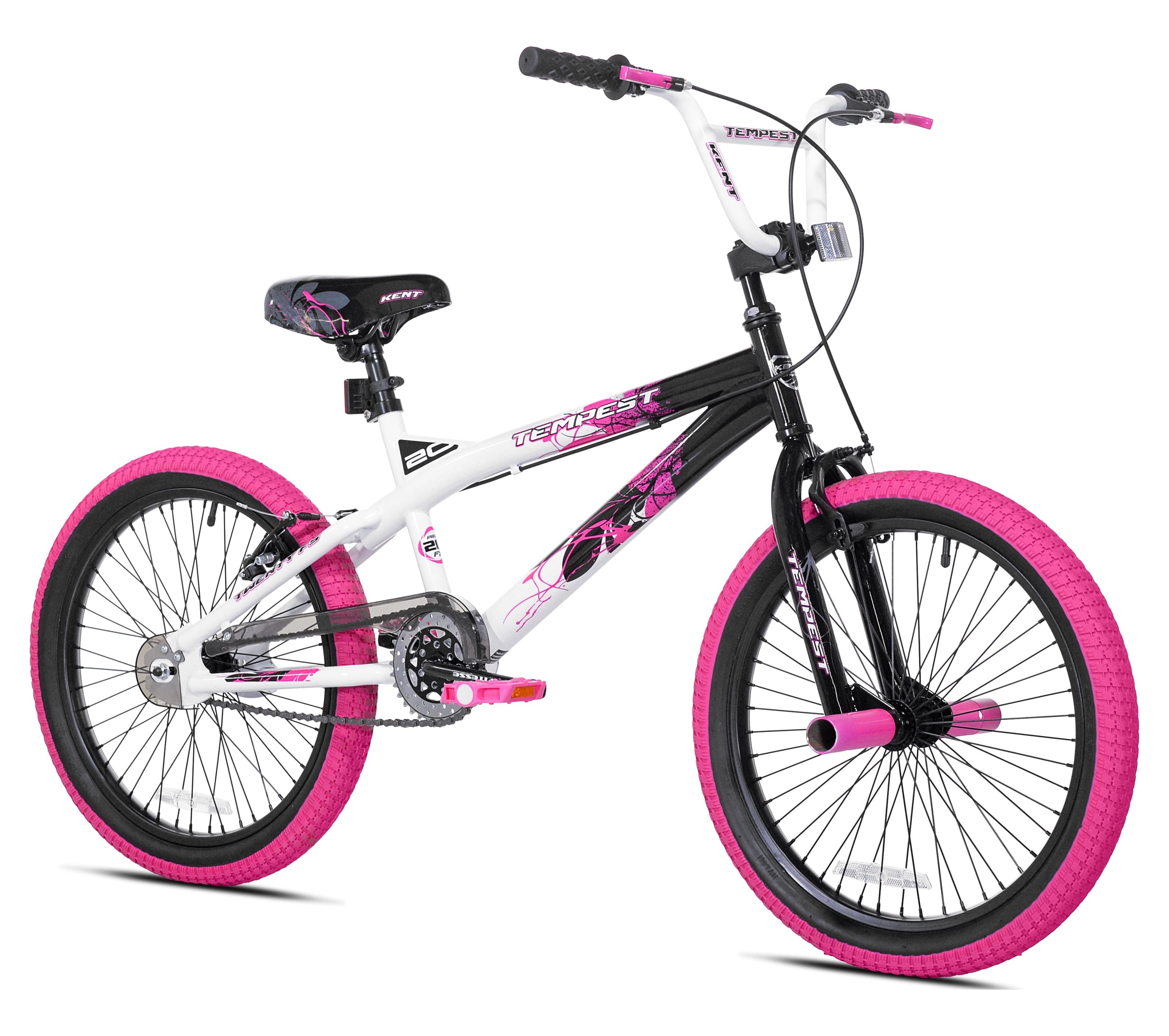 20 Kent Tempest BMX Bicycle, Fits Riders 4'2 - 5', Black/Aqua, Child, Unisex