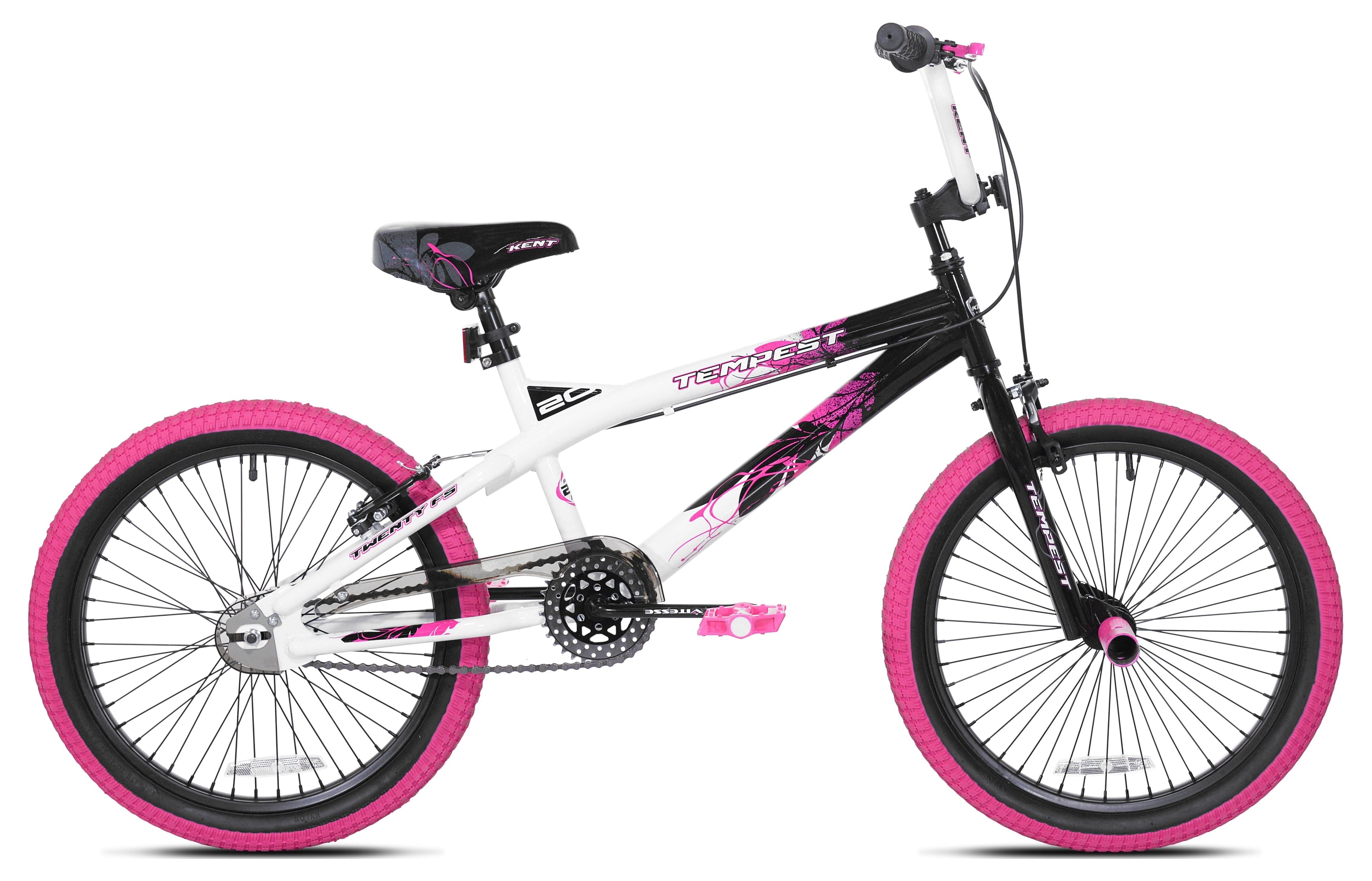 20 Kent Tempest BMX Bicycle, Fits Riders 4'2 - 5', Black/Aqua, Child, Unisex