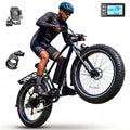Rexei Yeki 26 Fat Tire EBike, 1200W Electric Bike for Adults, 48V 15AH Battery, 28 MPH Max Speed, 7-Speed , 500 lbs, Front Suspension, Dual Disc Brakes, LCD Display, UL2849
