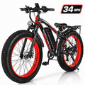 EOEOTWO 26 Fat Tire Electric Bike for Adults, 1500W Motor 34Mph, 48V 15Ah Battery 60Miles Range, Mountain Ebike, UL 2849 Certified