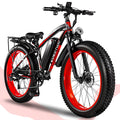 EOEOTWO 26'' Fat Tire Electric Mountain Bike for Adults, 1500W 48V 15Ah Battery, 60Miles Long Range, 34MPH High-Speed  Cruiser Ebike, All-Terrain Bicycle with Front Suspension & LED Display UL2849