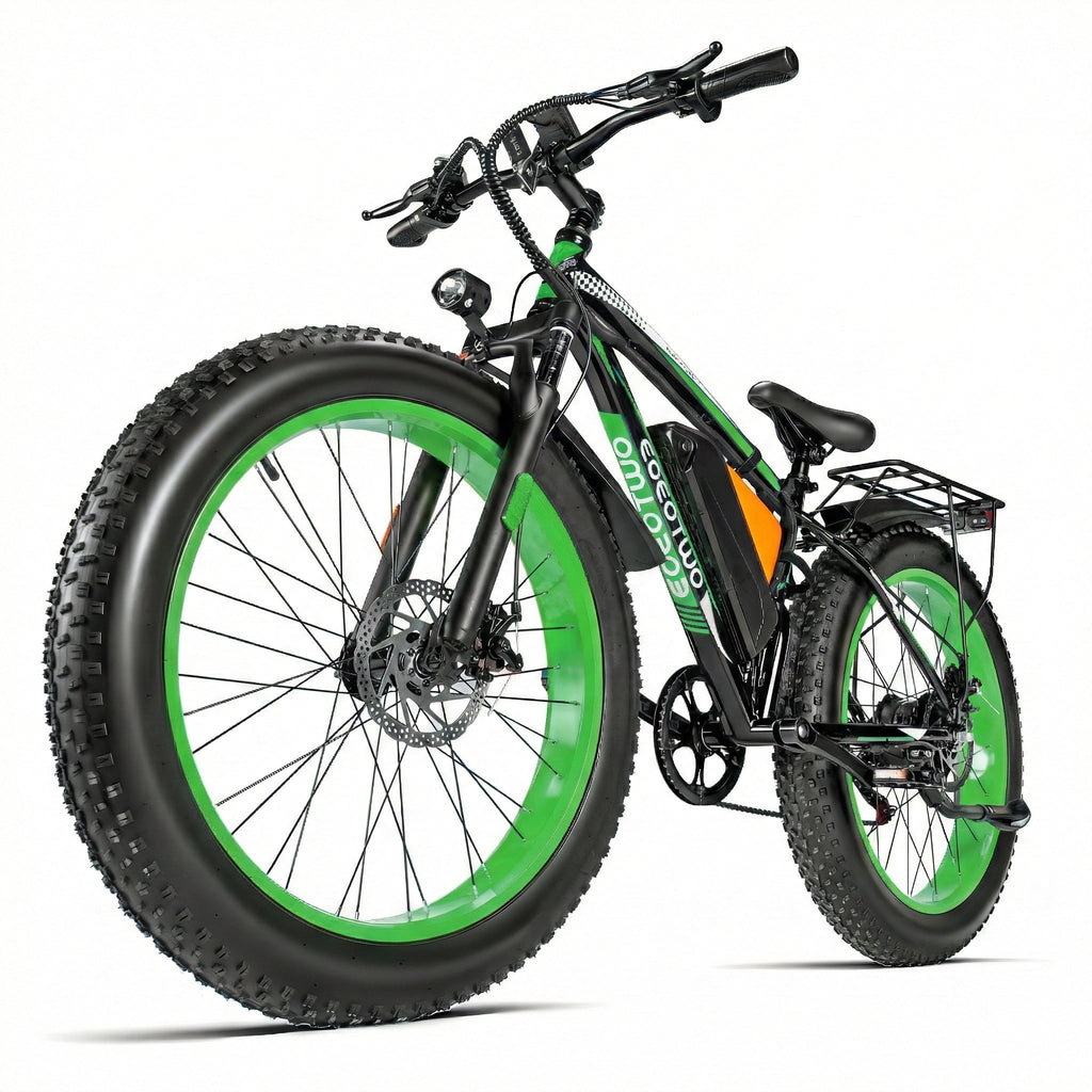 EOEOTWO 26 Fat Tire Electric Bike for Adults, 1500W Peak Motor, 48V 20Ah Battery Mountain Bike, 30 MPH Top Speed, Front Suspension & Dual Disc Brakes, 330 lbs Max Load All-Terrain E-Bike UL 2849