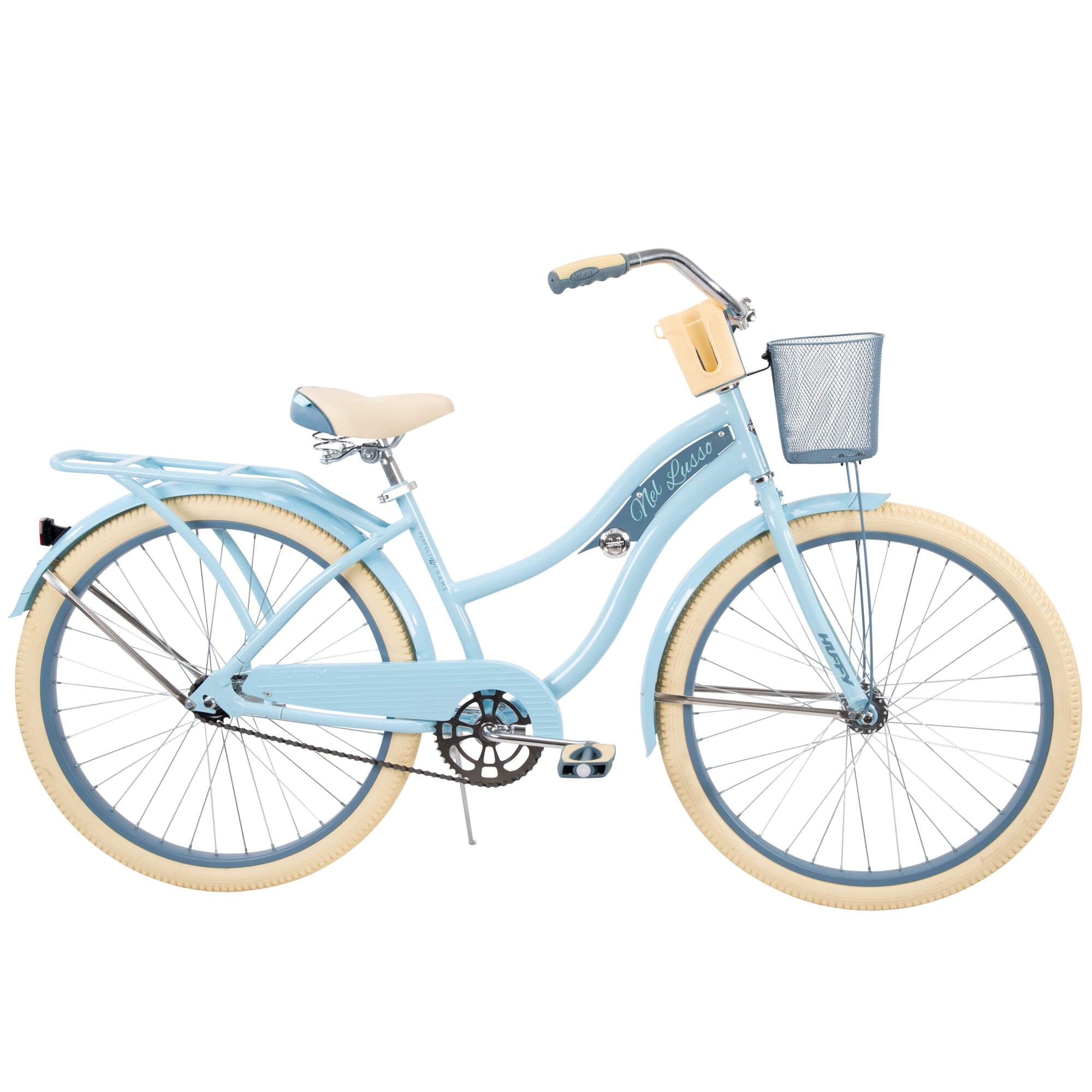 Huffy 26 Nel Lusso Cruiser Bike, Fits Riders 60+, Light Blue, Adult, Women's