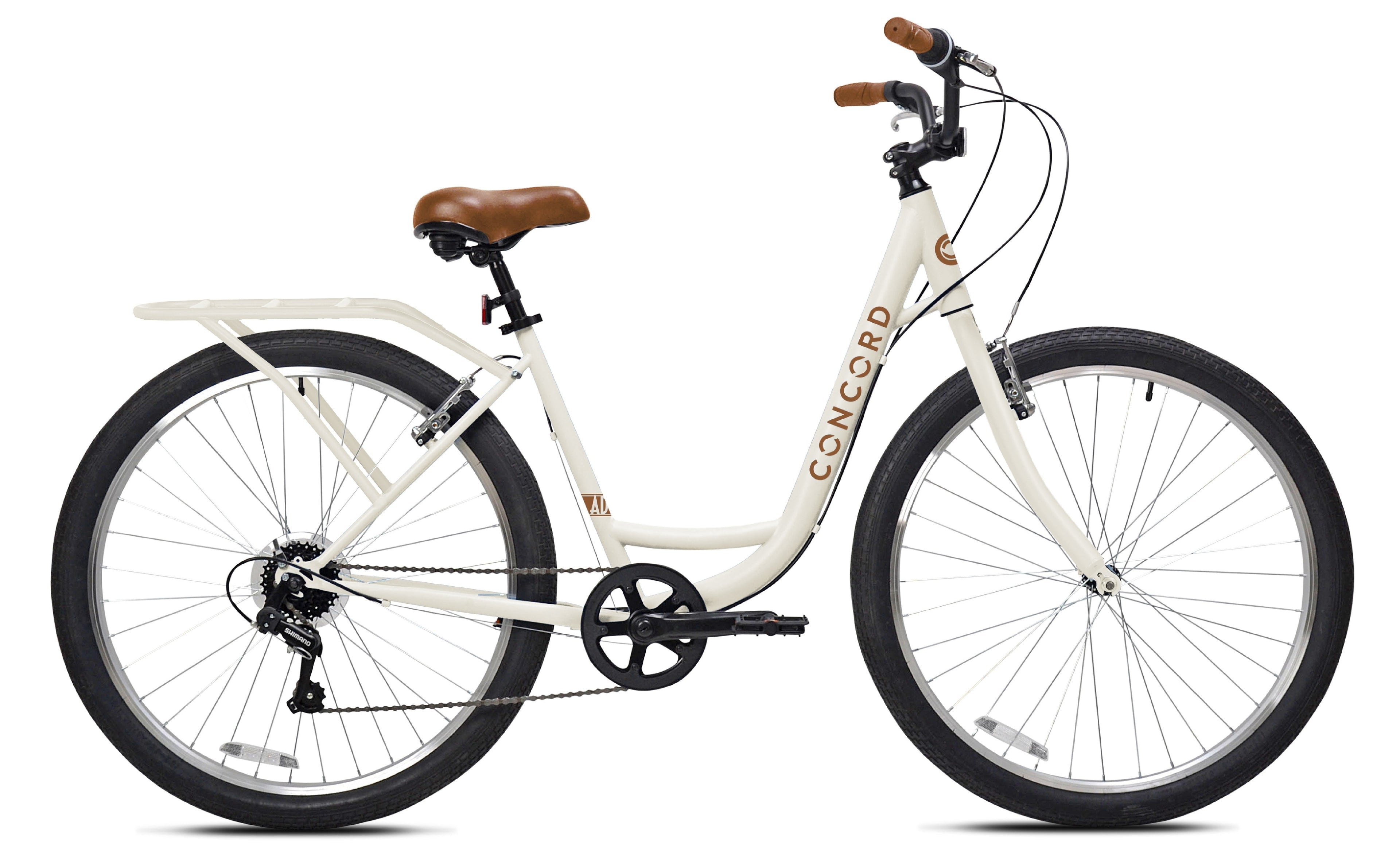 Concord 27.5 Laguna Comfort Bicycle, 27.5 Wheels, Fits Adult Riders 5'4-6'2, Unisex, Cream