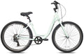 27.5 Univega Carisma Step Thru Comfort Hybrid Adult Bicycle, Fits Rider 5'2 - 5'6, Unisex, Sage Green