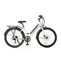 Concord 27.5 Step-Thru Electric Bike, 36V, Class 2, Aluminum, 49 Pounds, White, Unisex, Fits Riders 5'1 - 6'1