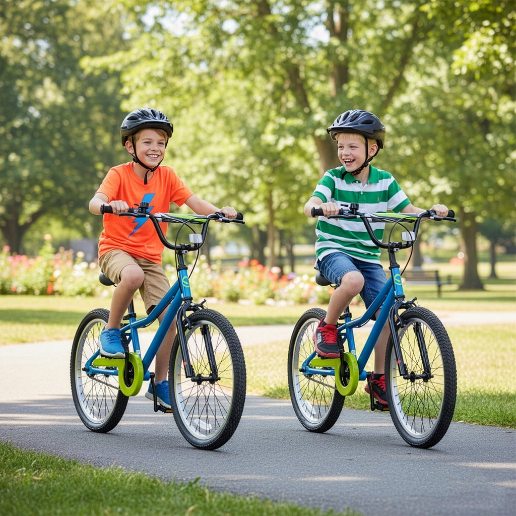 Hykolity 20 Kids Bike Age 6-12 Boy Girl Bicycle Coaster Brake Children Bike For Tween Height 48-62 Teen Sport Outdoor Riding Navy Blue