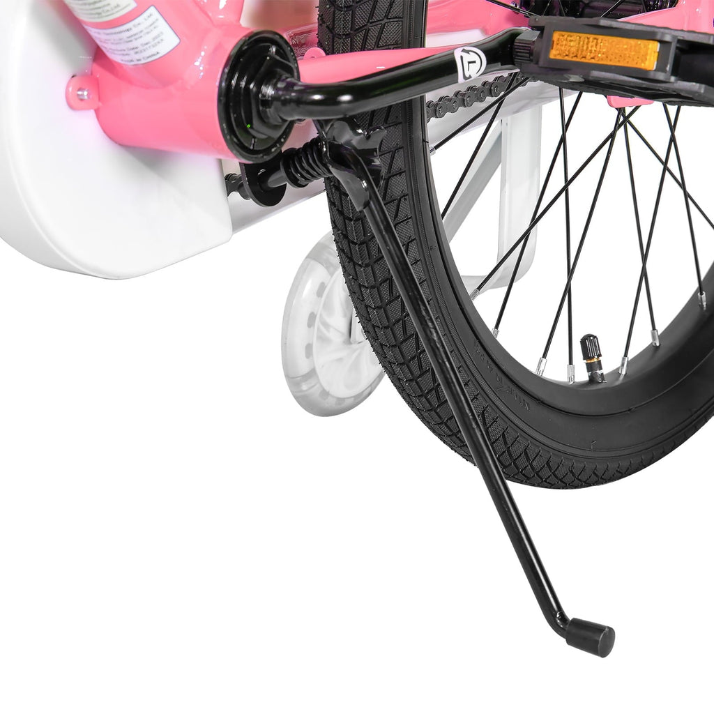 JOYSTAR Pluto Kids Bike with Training Wheels for 14 inch Bike, Gray