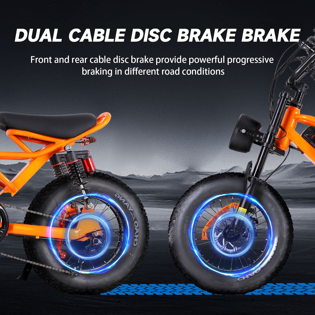 Spacewalk Small Electric Bike,16 Fat Tire Ebike,Compact Design,More Suitable for Riders Under 5'2, and Teenagers with 750W Motor, 21.7MPH with Removable 48V/15AH Battery,50-Miles Motorcycle