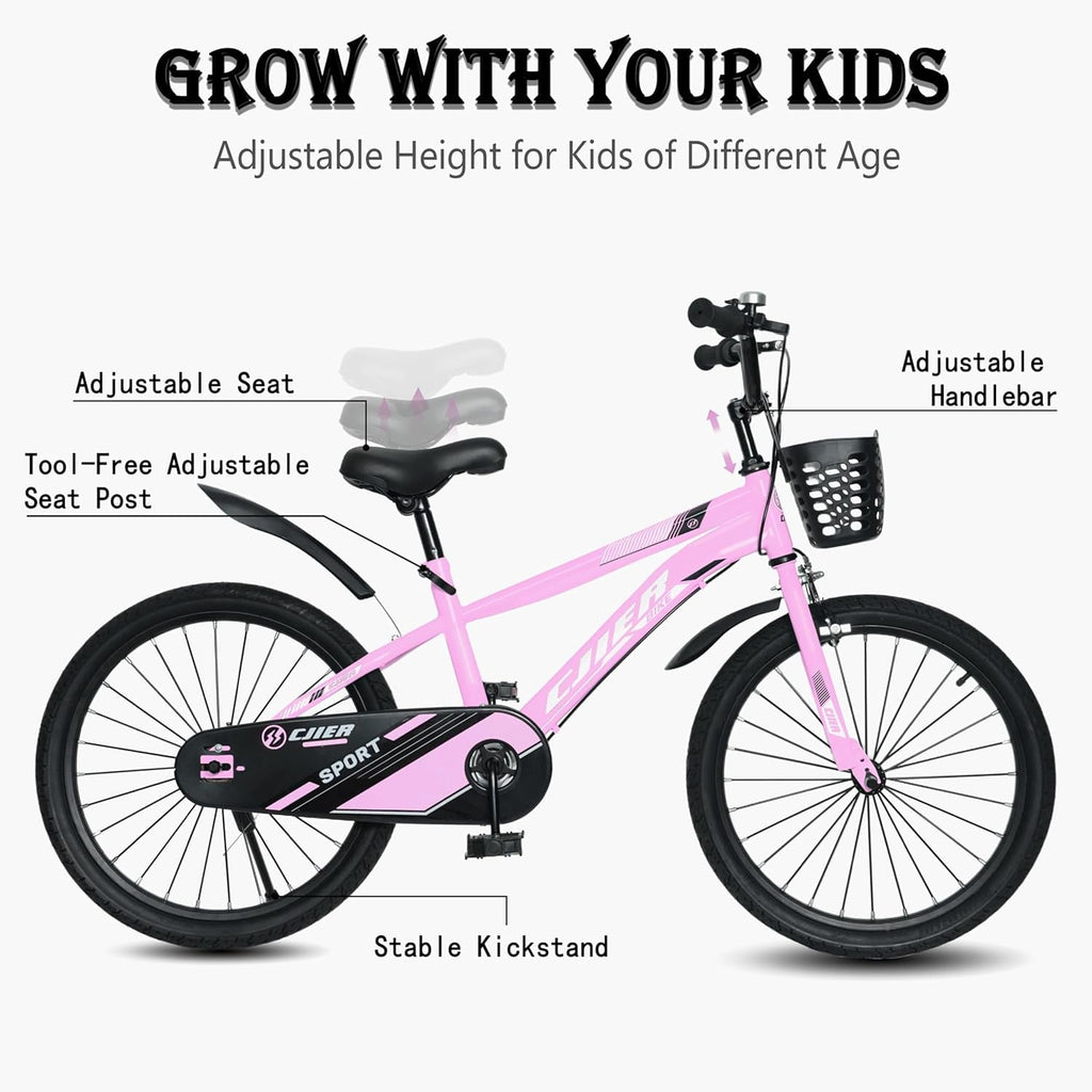 14 Kids Bikes for Girls and Boys, DEYGIA Kids' Bicycles with Training Wheels, Ages 3-5 Years