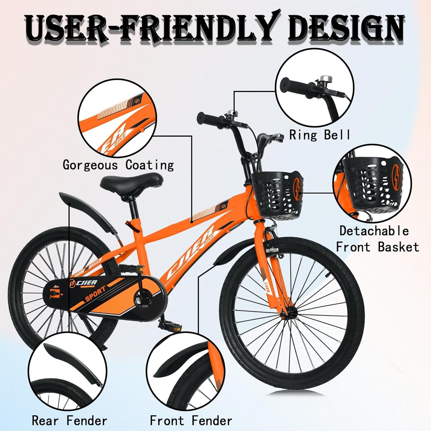 14 Kids Bikes for Girls and Boys, DEYGIA Kids' Bicycles with Training Wheels, Ages 3-5 Years