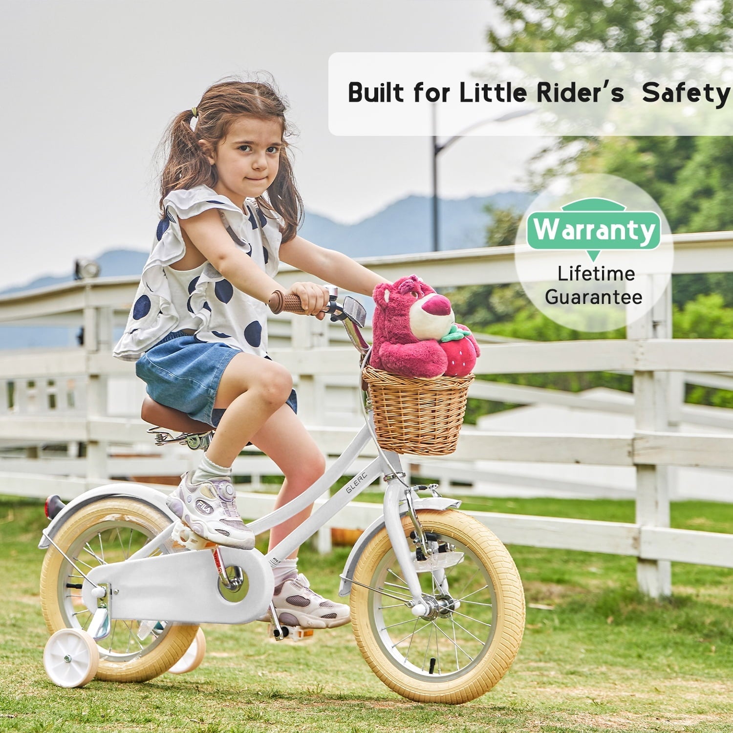 Glerc Little Molly 20 inch Kids Girls Bike for 7-13 Years Old Child,gifts,Blue