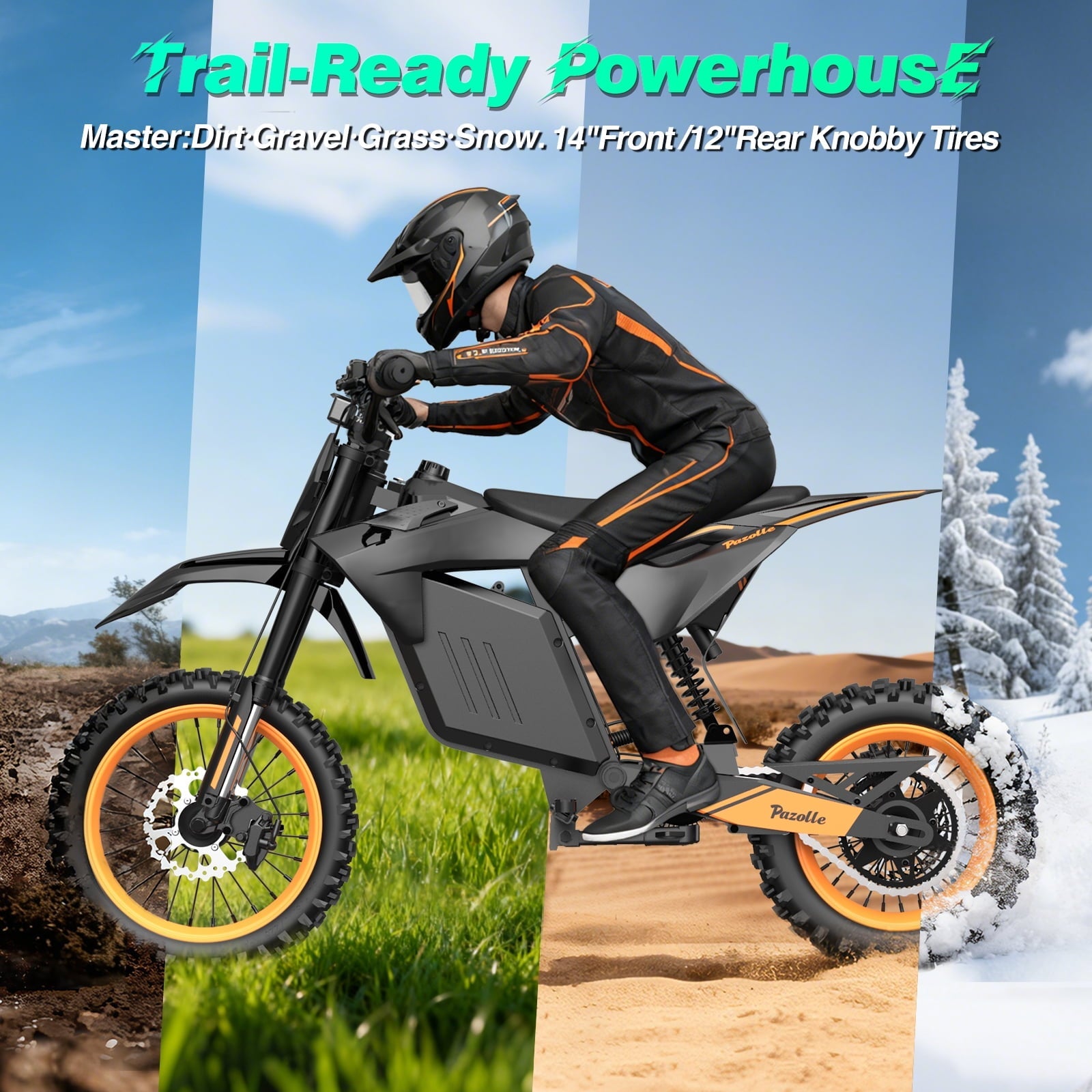 Electric Bike for Adults,1500W 35MPH,48V 20AH 30-80 Miles,20'' Fat Tire Mountain Bike with Rear Rack UL2849
