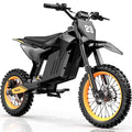 3000W Off-Road Electric Motorcycle, 60 Miles Long Range, 48V 30Ah Battery, 14 Fat Tire Trail Bike for Teens UL2849 Certified