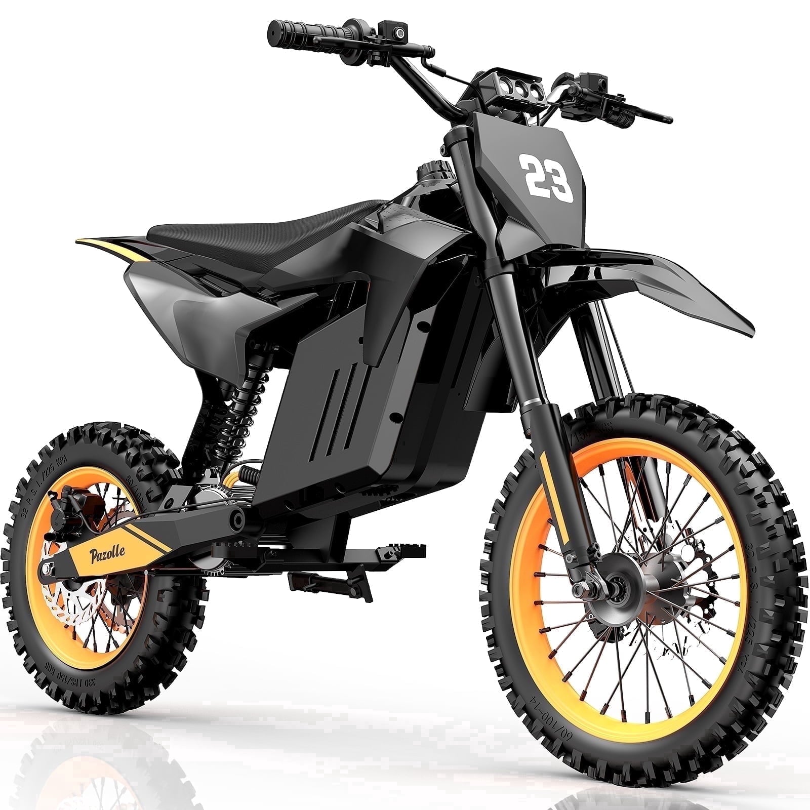 3000W Off-Road Electric Motorcycle, 60 Miles Long Range, 48V 30Ah Battery, 14 Fat Tire Trail Bike for Teens UL2849 Certified