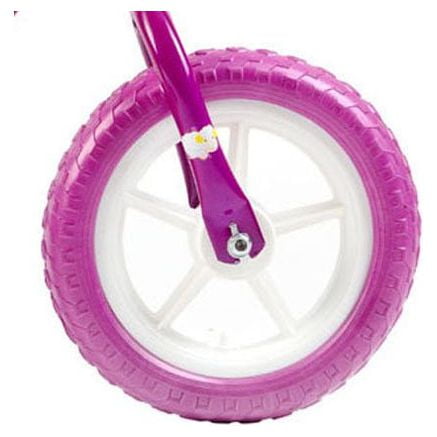 USToyOutlet 12 Kid's Beginner Bicycle for 2-4 Years Old Boys' and Girls' Bike Foam Tire for Indoor Use No Brake - Pink
