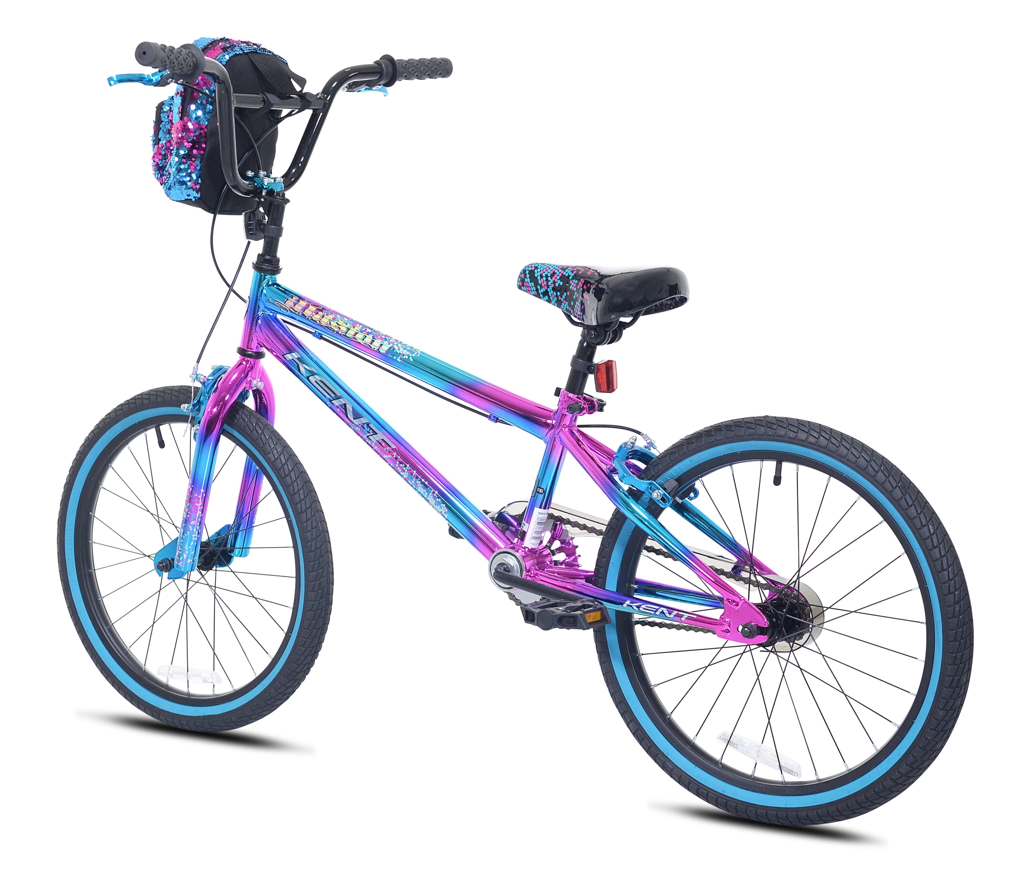 20 Kent Illusion BMX Bicycle, Fits Riders 4'2-5', Blue/Purple, Child, Unisex