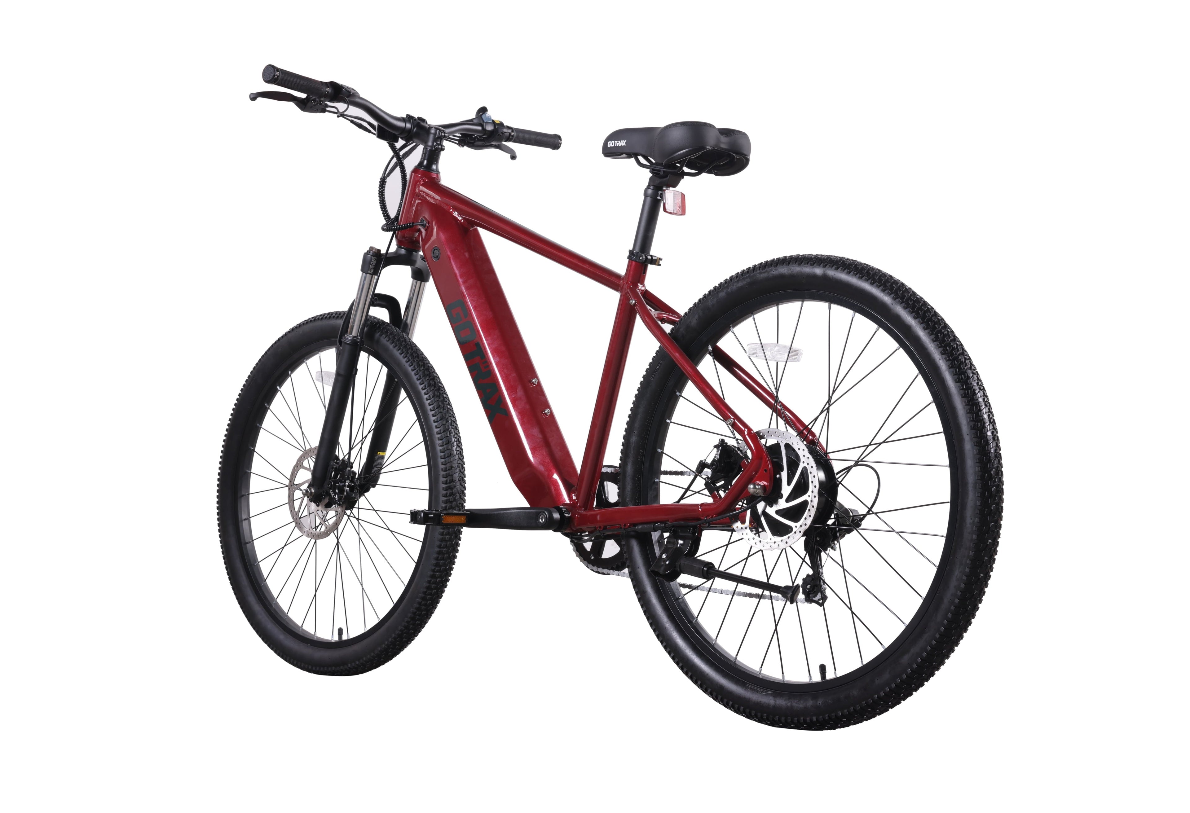 GOTRAX Approach 27.5 Step Over Electric Mountain Adult Bike with 350W Motor 20 MPH Up to 264lb, Black