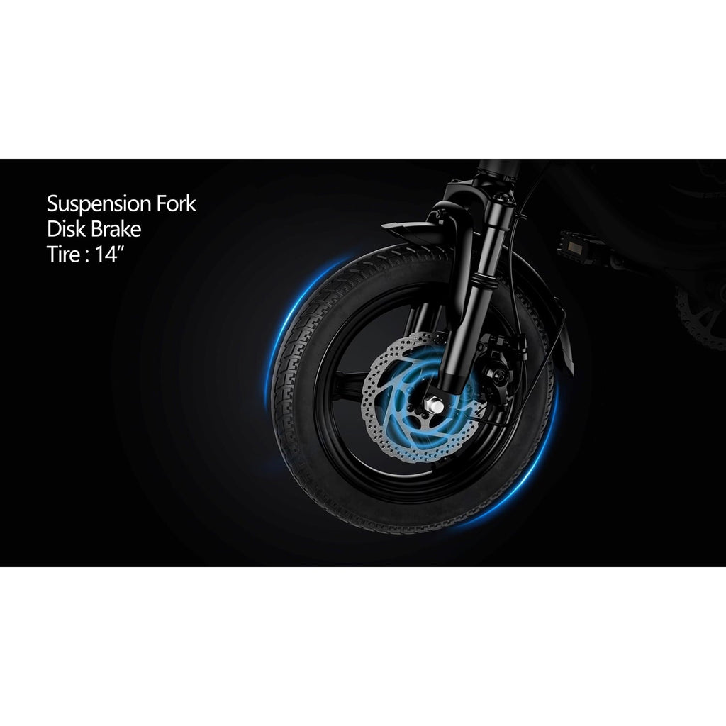 WINDHORSE W3 Foldable Electric Bike Lightweight Powerful Commuter with 715W Peak Motor 40-Mile Range 18 MPH Speed