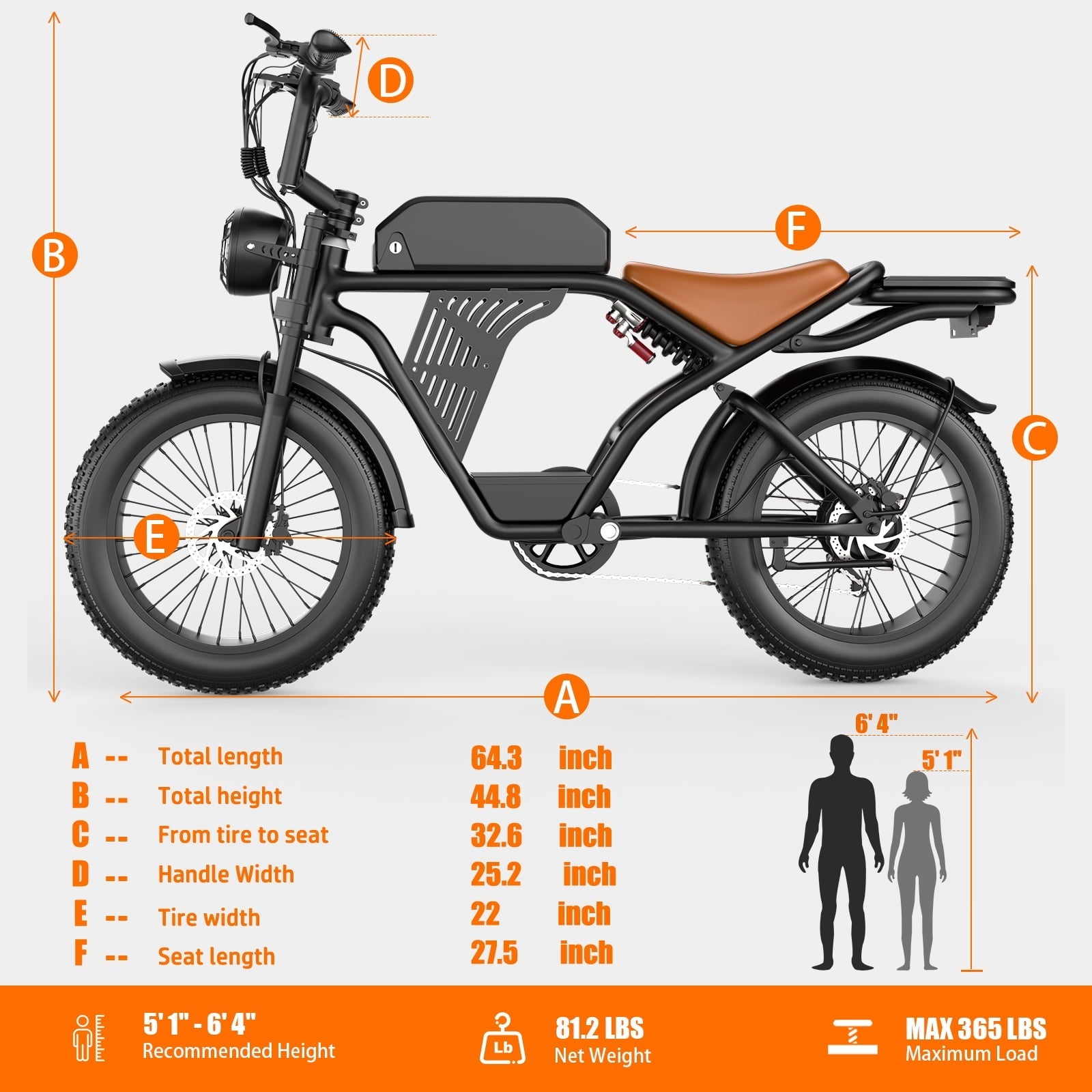 ASKGO Electric Bike for Adult, 2200W Peak Electric Dirt Bike, 100 Miles, 7 Speed Electric Motorcycle, 48V Removable Battery, 20 Fat Tire Off Road Ebike, Full Suspension Ebike for Snow/Beach/Mountain