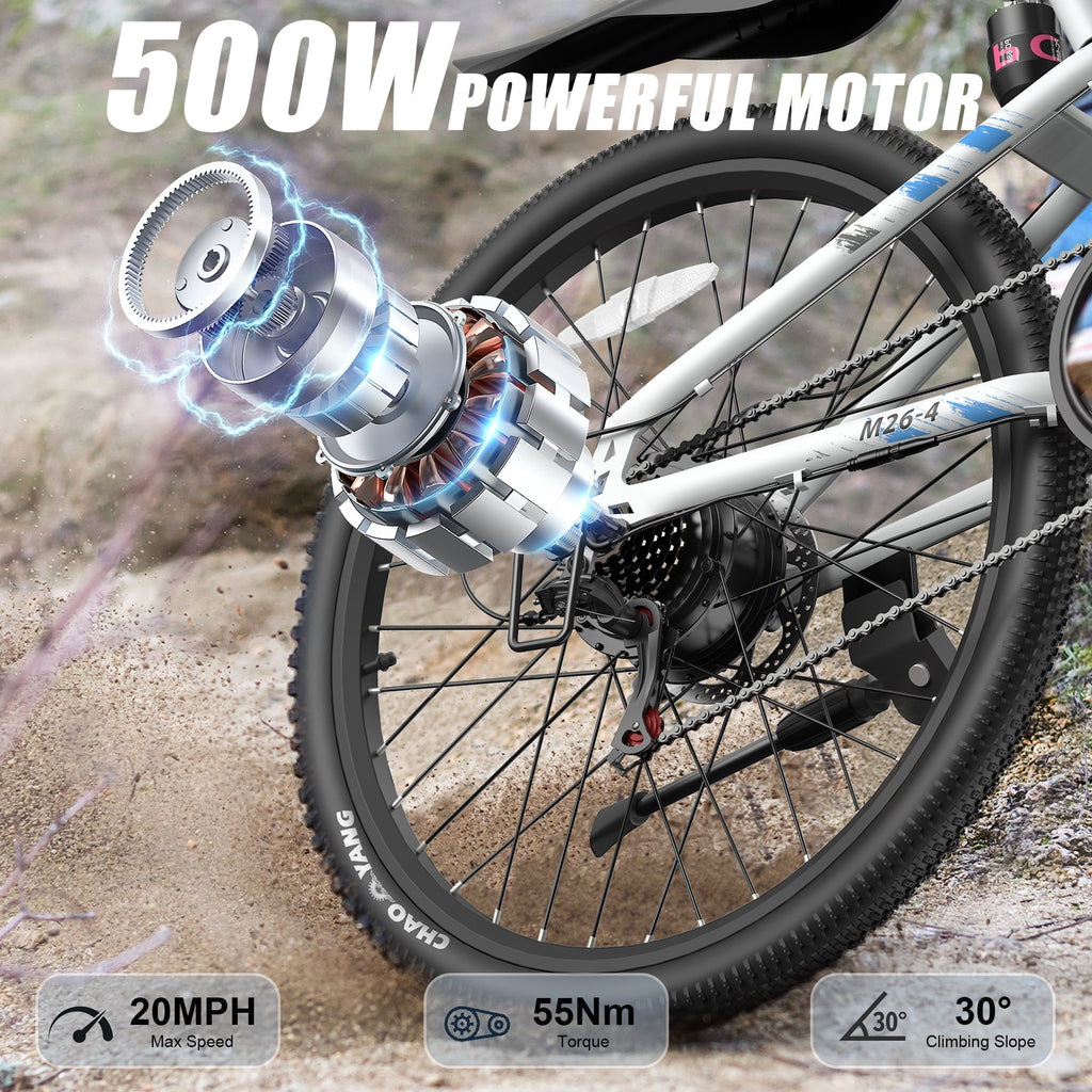 VARUN Electric Bike, 26 Foldable Ebike, Peak 750W Motor, 48V 374.4Wh Battery, up to 20+mph 50 Miles, 7 Speeds with Bike Pump, Phone Holder & Bike Lock & Rear Light, E Bike for Adult, UL2849(Black)