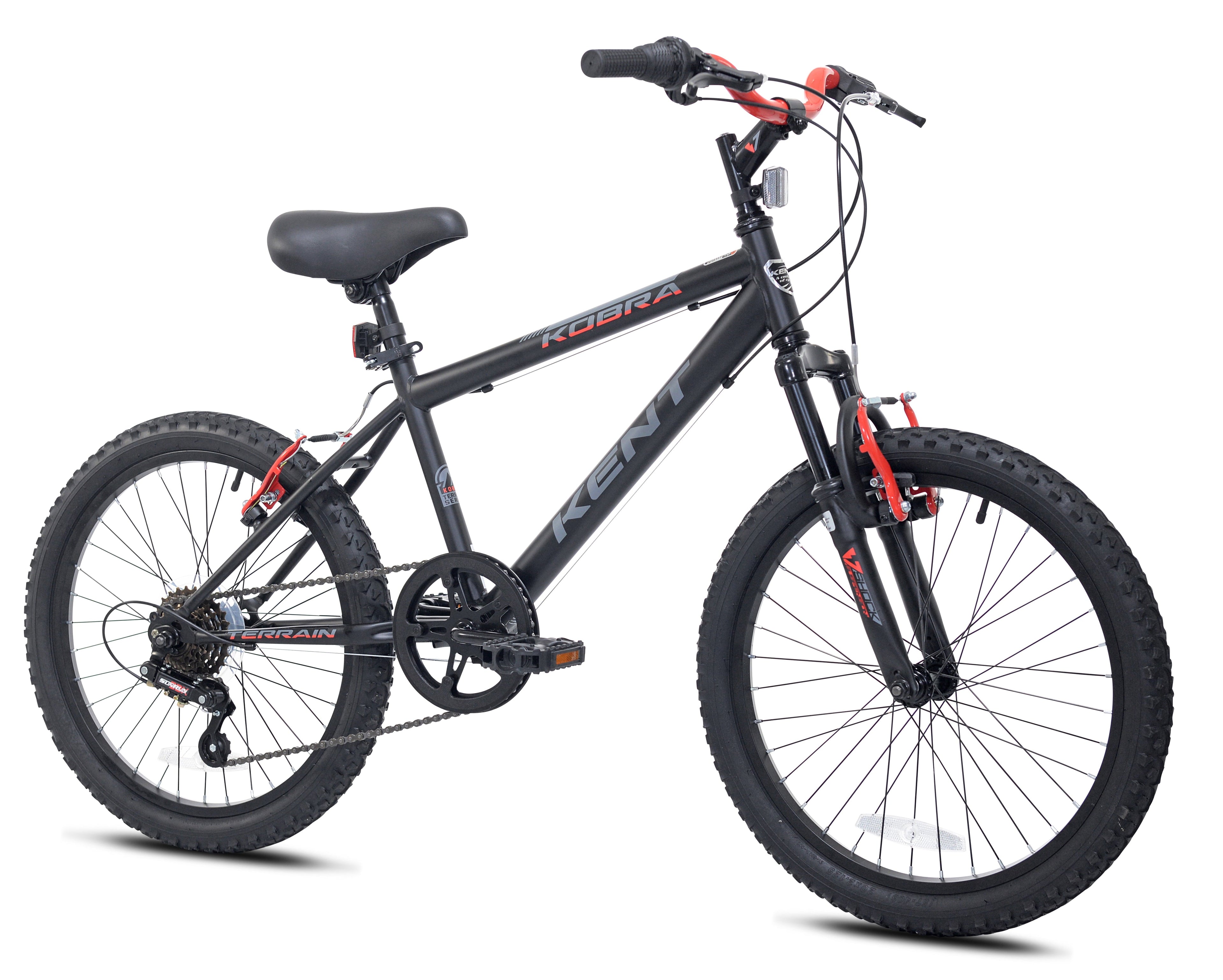 20 Kent Kobra Bicycle, 20 Wheels, Child Ages 7-14, Black